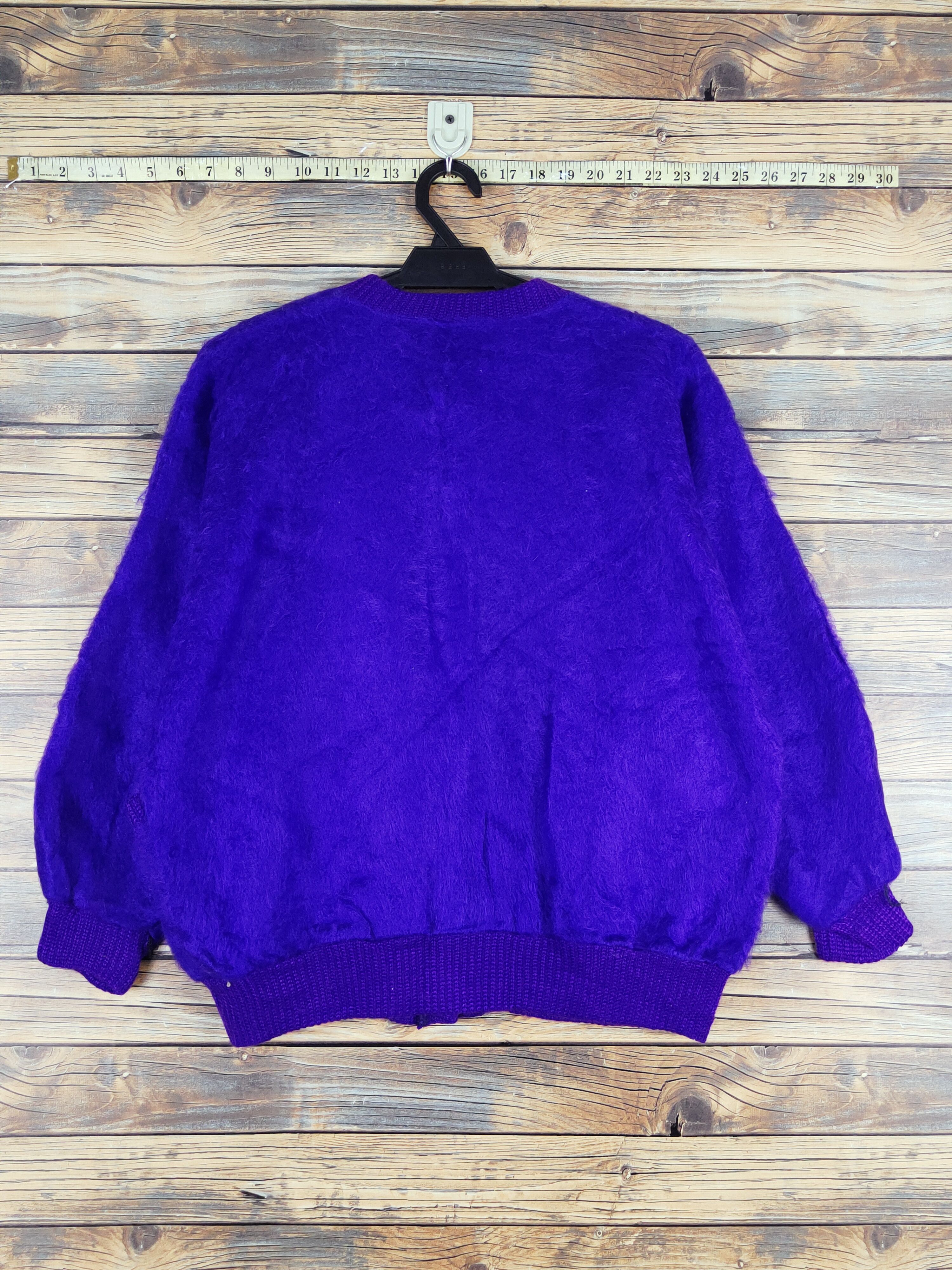 Japanese Brand Japanese Brand Purple Knitwear Cardigan #W1147 Size L / US 10 / IT 46 - 7 Thumbnail