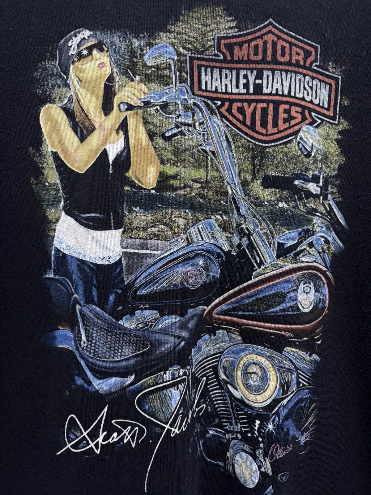 Harley Davidson 2000’s Harley Davidson Singapore - Scott Jacobs T-Shirt Size M / US 6-8 / IT 42-44 - 5 Thumbnail