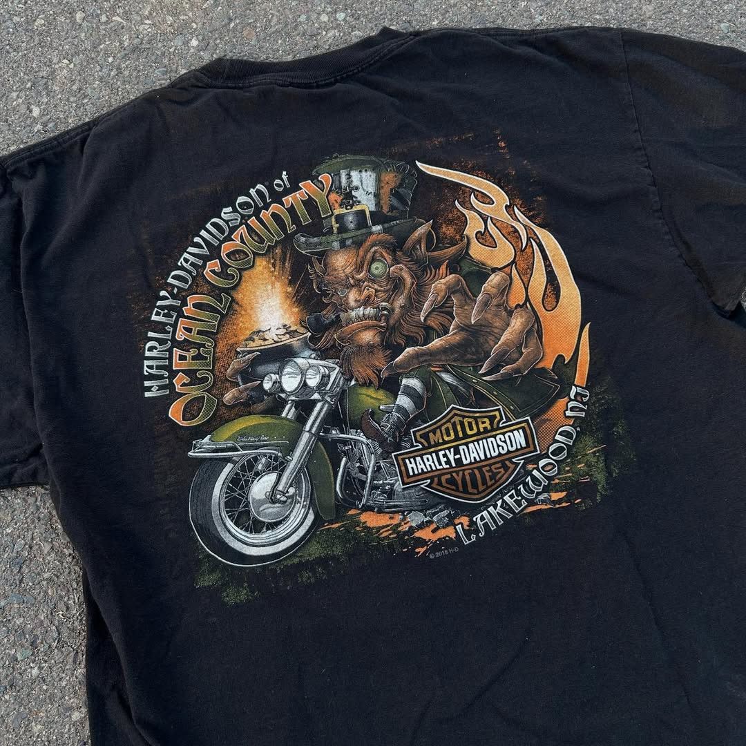 Harley Davidson × Vintage Harley Davidson Ocean Country T-Shirt 🏍️ Size US XL / EU 56 / 4 - 1 Thumbnail