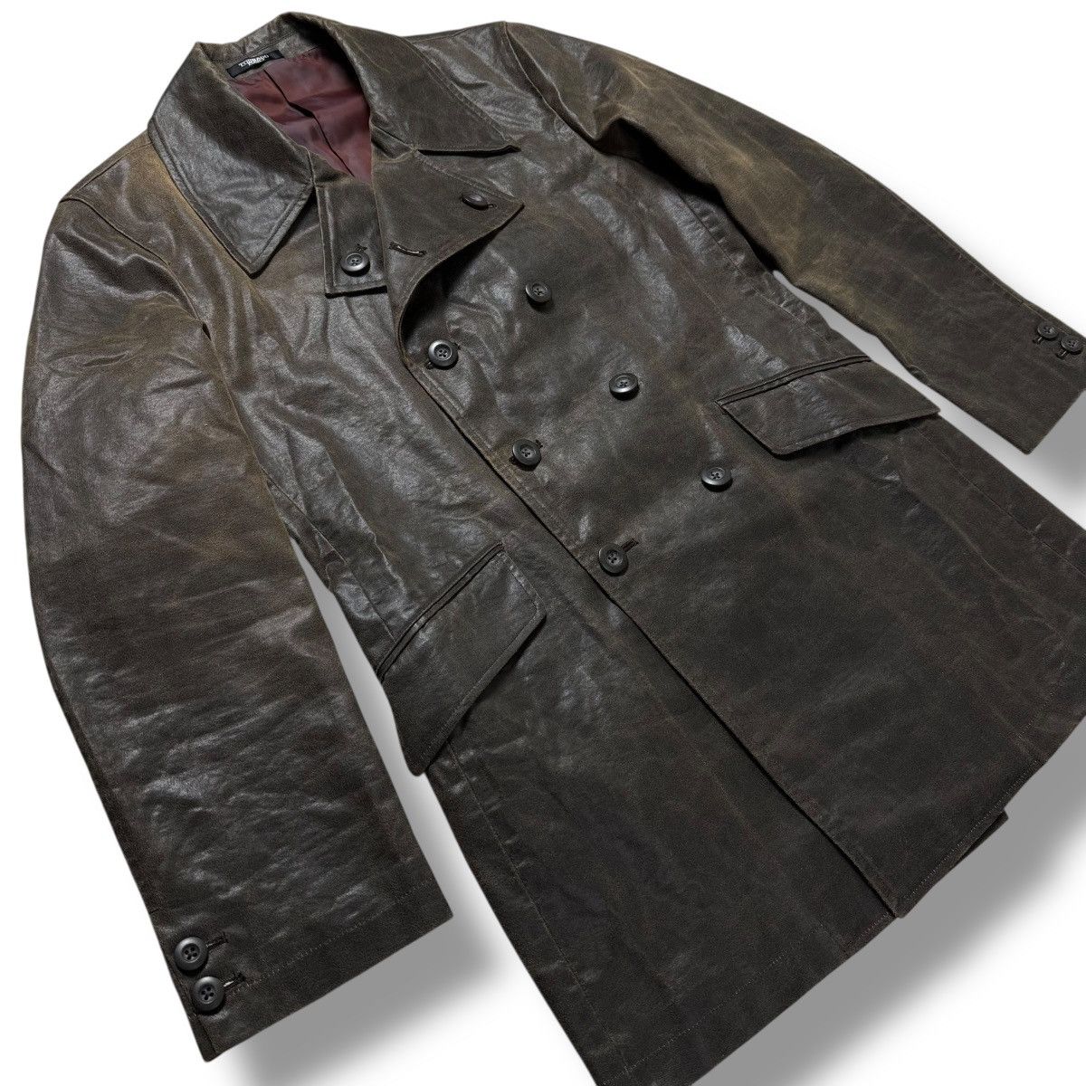 Tornado Mart Tornado Mart Sheep Leather Trench Coat Jacket Size US XL / EU 56 / 4 - 10 Thumbnail