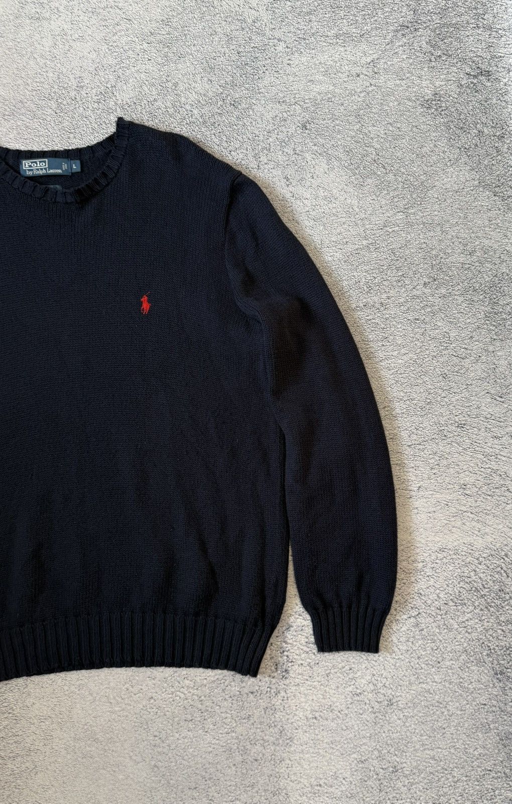 Polo Ralph Lauren Vintage Polo Ralph Lauren Sweater Navy Knit L Relaxed Size US L / EU 52-54 / 3 - 5 Thumbnail