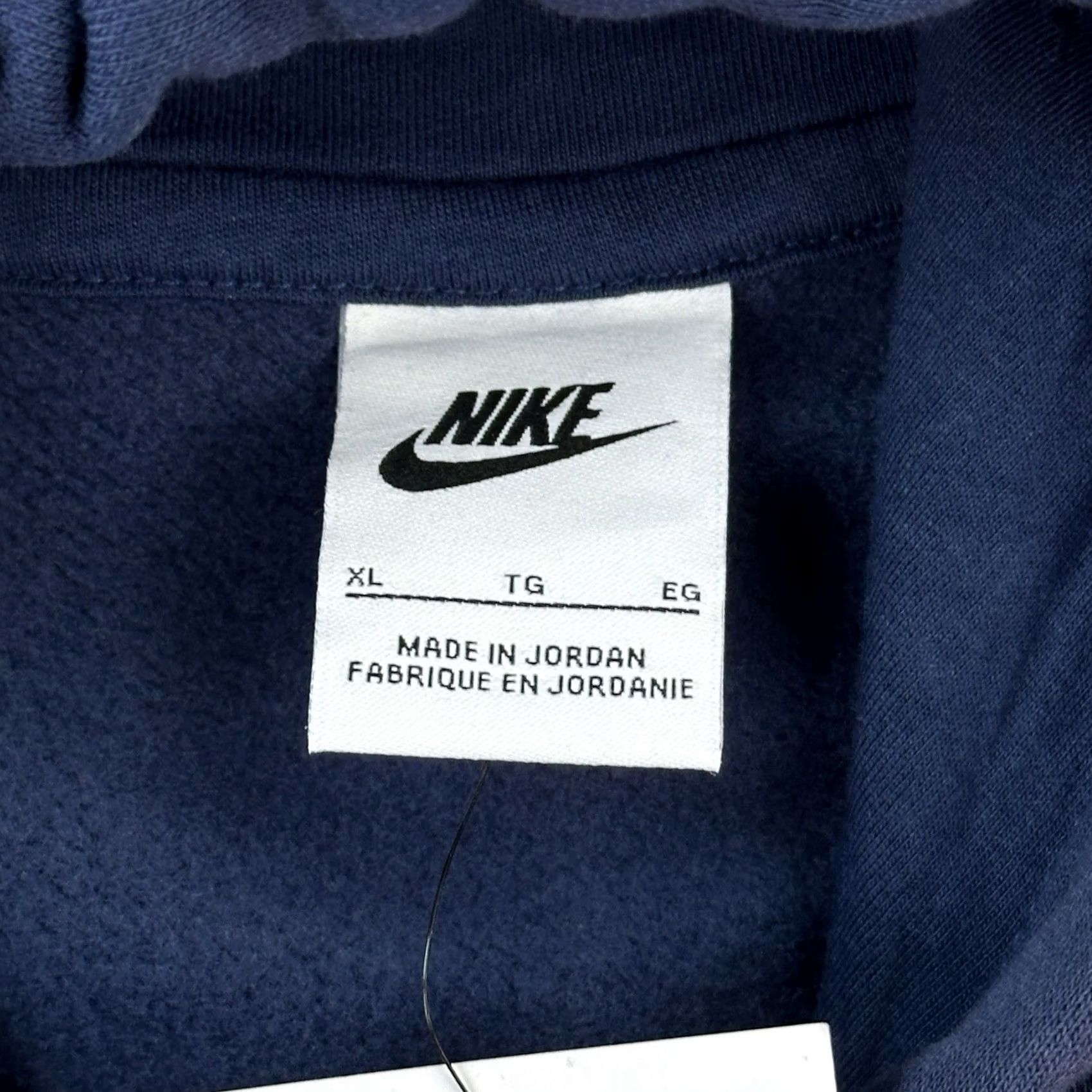 Nike Nike Sportswear Hoodie Mens XL Navy Embroidered Swoosh Logo Pullover Size US XL / EU 56 / 4 - 6 Thumbnail