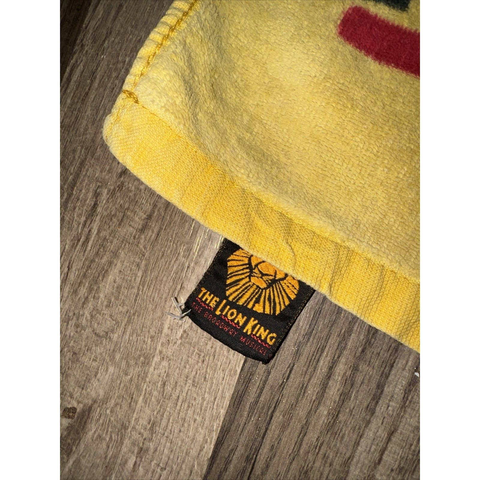 Disney Disney Lion King On Broadway Beach Towel Yellow 29x26 Size ONE SIZE - 2 Thumbnail
