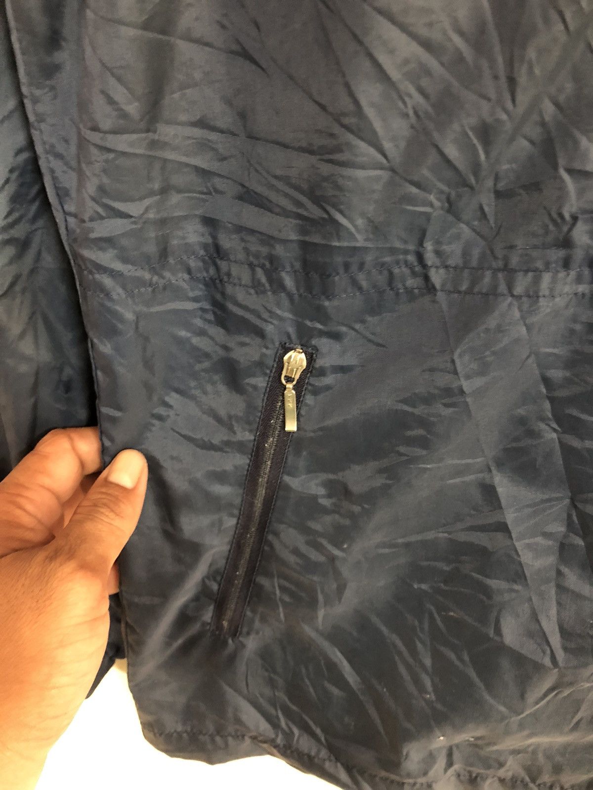 Adidas × Descente × Vintage Adidas descente Raincoats hoodie dark blue vintage Size US L / EU 52-54 / 3 - 5 Thumbnail