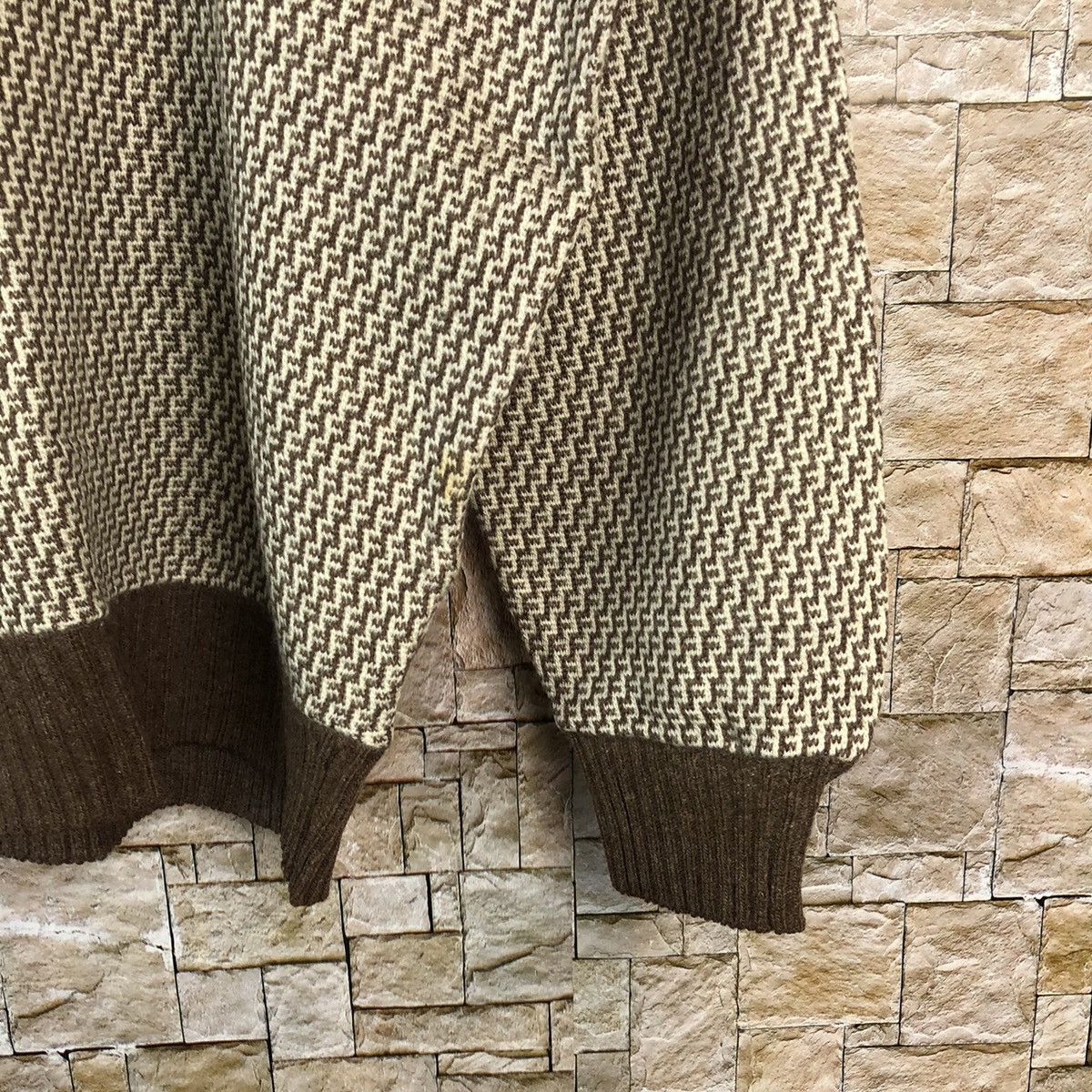 Homespun Knitwear × Japanese Brand Argus Brown vintage japan Knitwear #A1111 Size US M / EU 48-50 / 2 - 8 Thumbnail