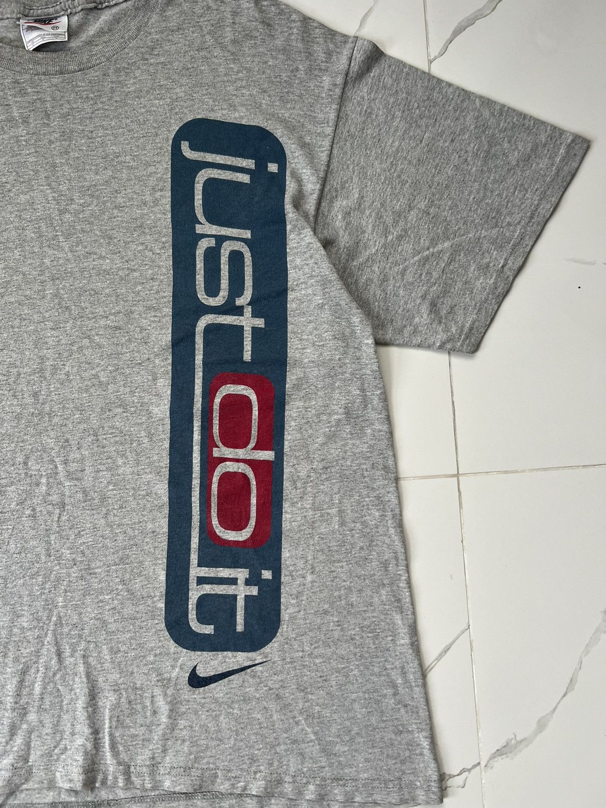 Nike × Vintage 90's NIKE JUST DO IT BIG LOGO SWOOSH Y2K TEE Size US M / EU 48-50 / 2 - 2 Thumbnail
