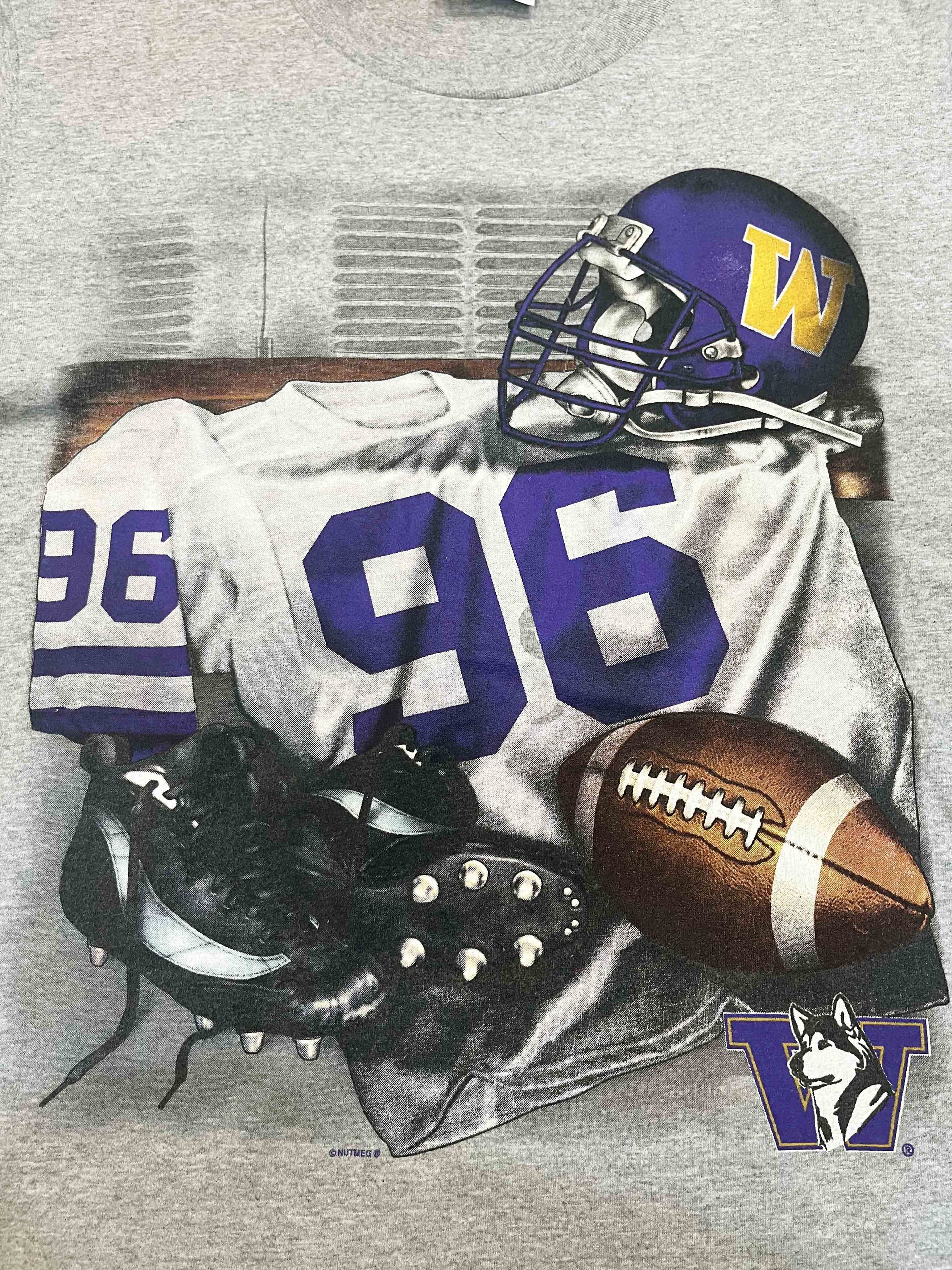 Lee × NCAA × Vintage Vintage Lee Nutmeg NCAA Washington Huskies Football T-Shirt Size US M / EU 48-50 / 2 - 2 Thumbnail