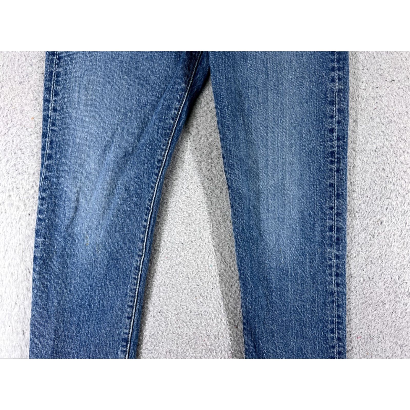 Levi's Levi's Jeans Adult 25 Blue Denim Button Fly Straight 5-Pocket Cotton Regular Medium Size US 26 / EU 42 - 6 Thumbnail
