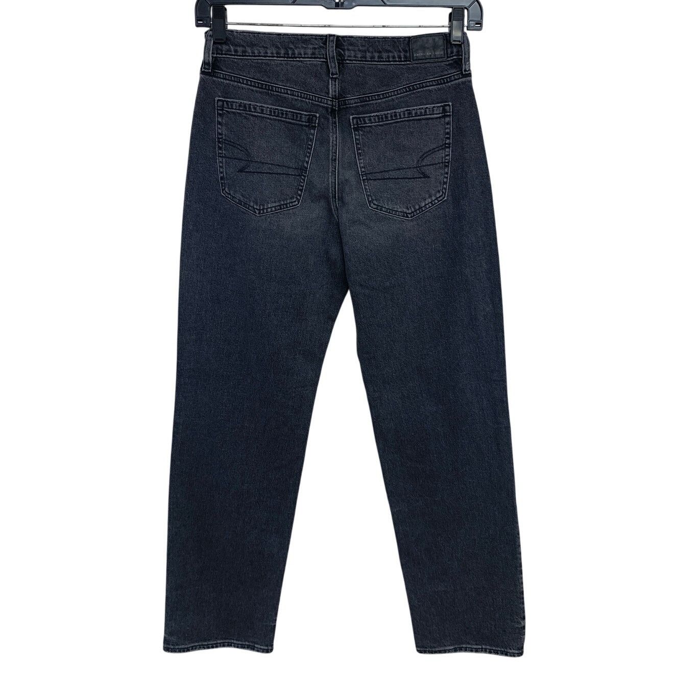 American Eagle Outfitters New American Eagle Womens 4 Relaxed Straight Denim Jeans Size 27" / US 4 / IT 40 - 3 Thumbnail