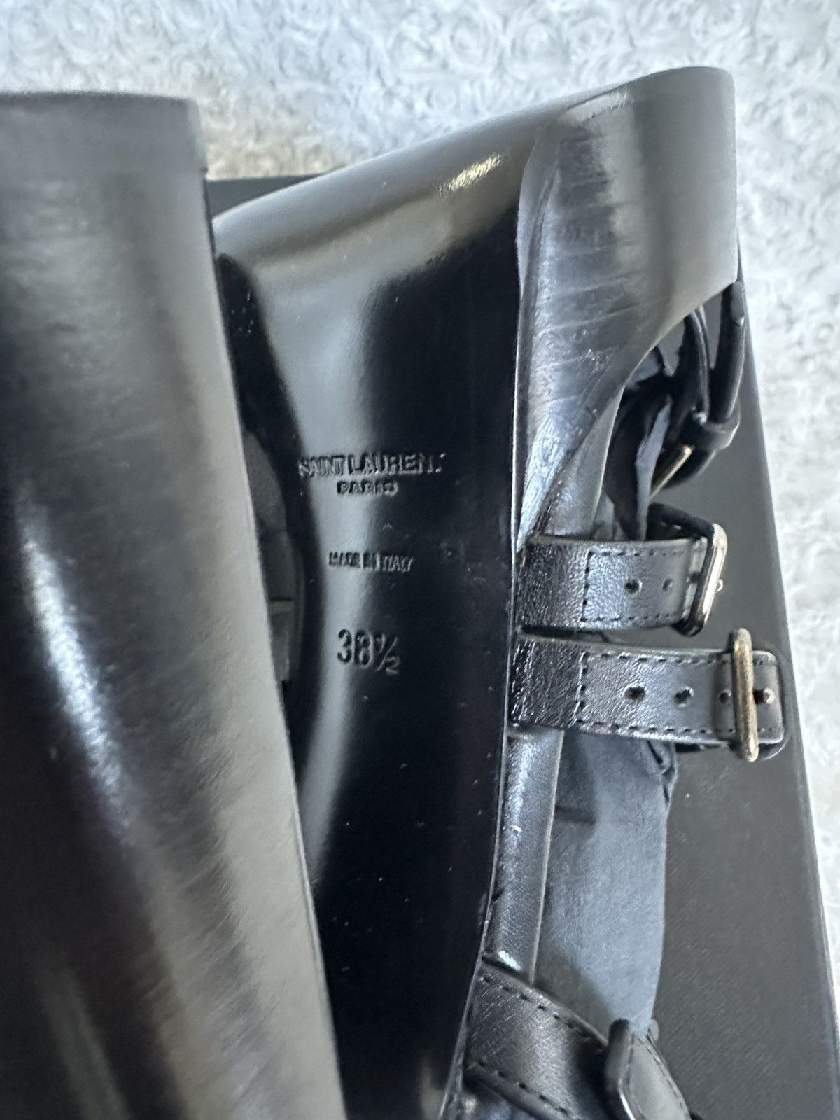 Saint Laurent Paris × Yves Saint Laurent Saint Laurent Heeled Sandals Platz Size US 7.5 / IT 37.5 - 10 Thumbnail