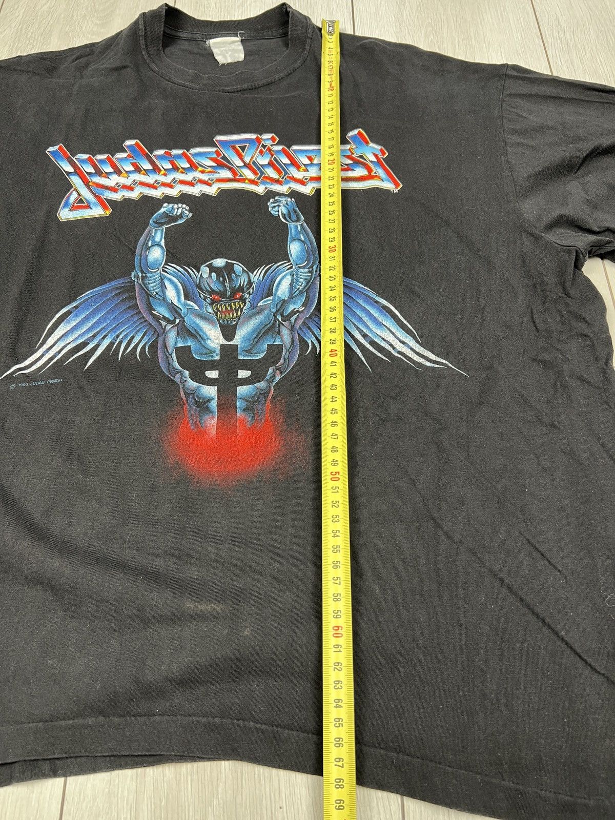 Judas Priest Tshirt vintage Judas Priest Painkiller Tour 1991 original Size US M / EU 48-50 / 2 - 7 Thumbnail
