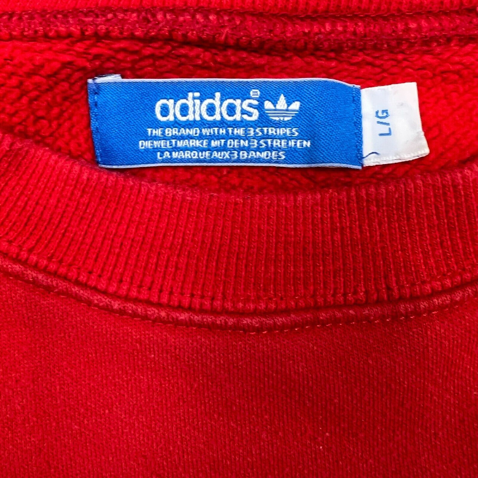 Adidas × Vintage Adidas Sweatshirt Large Trefoil Spell Out Pullover Crewneck Size US L / EU 52-54 / 3 - 4 Thumbnail