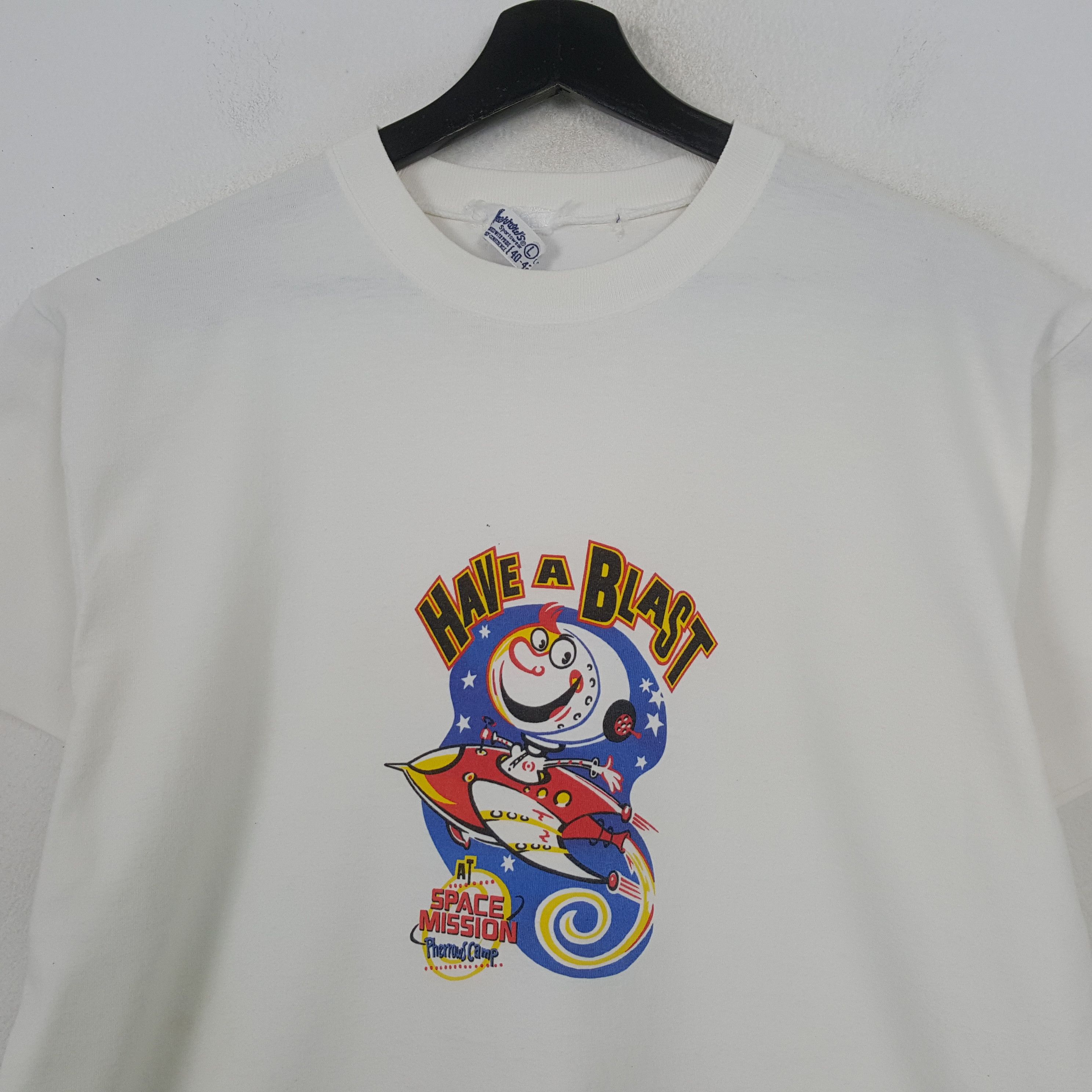 Vintage Have A Blast Space Mission Cartoon Tshirt RR2 Size US L / EU 52-54 / 3 - 2 Thumbnail