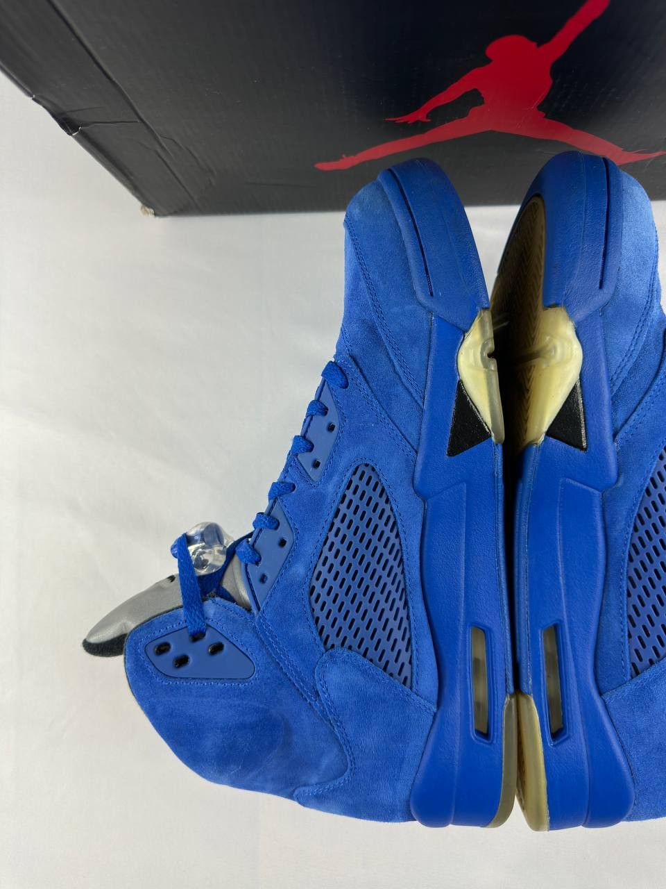 Nike Nike Air Jordan 5 Retro 'Blue Suede' 2017 136027-401 Size US 12 / EU 45 - 11 Thumbnail
