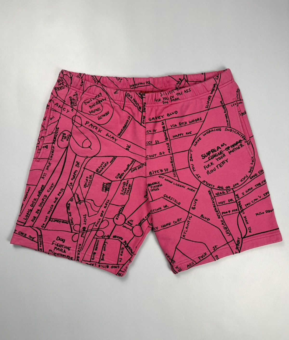 Supreme Supreme Gonz Map Embroidered Sweat Shorts | Grailed