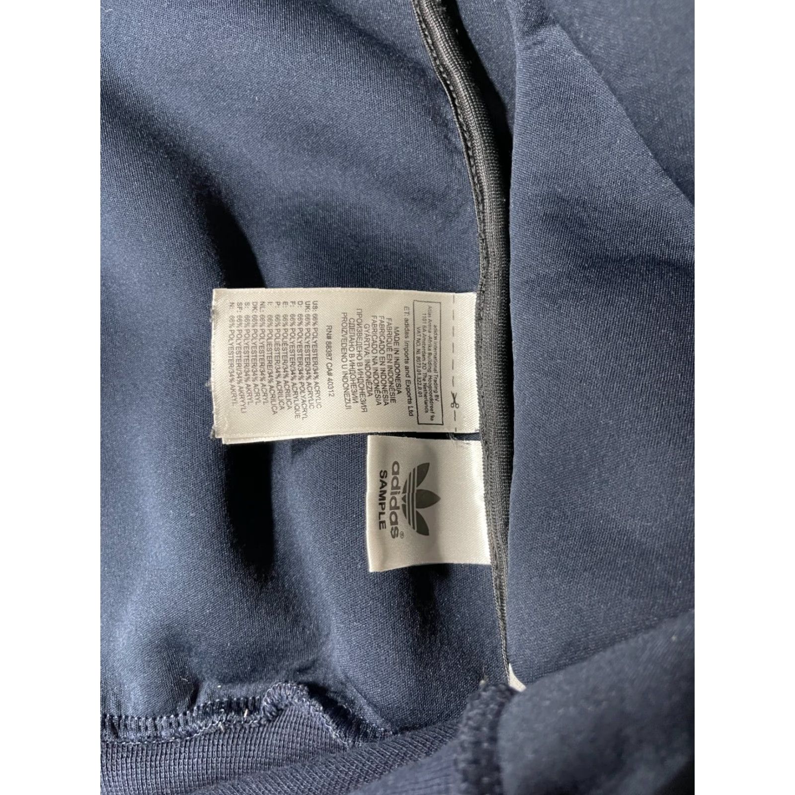 Adidas Adidas Jacket Womens Small Blue Full Zip Long Sleeve Size S / US 4 / IT 40 - 5 Thumbnail