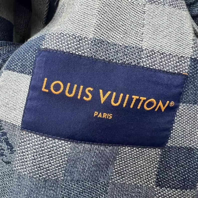 Louis Vuitton LOUIS VUITTON Mosaic checkerboard denim jacket 2504-Nextarr Size US XL / EU 56 / 4 - 5 Thumbnail