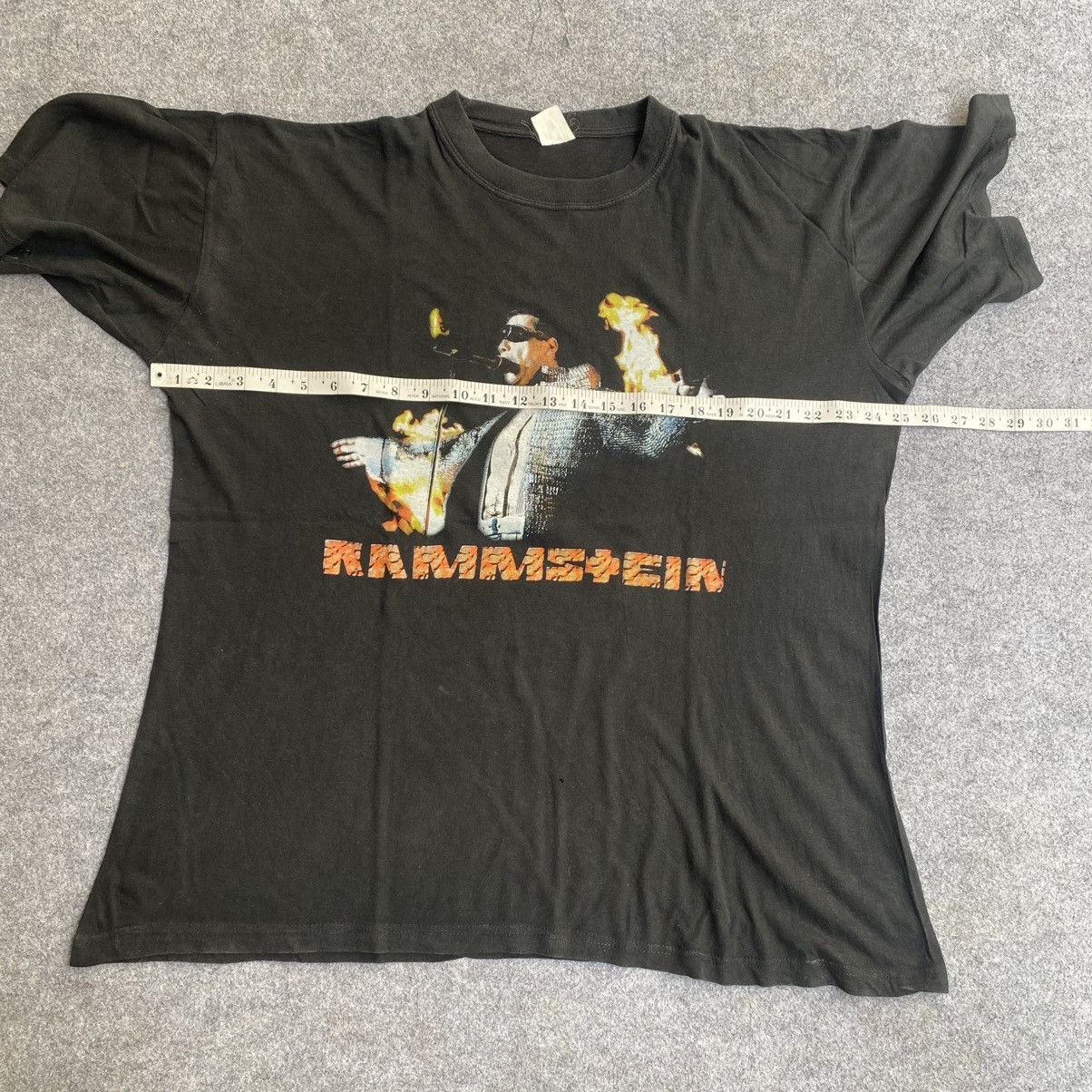 Band Tees Vintage Rammstein Flame T Shirt Size US XL / EU 56 / 4 - 5 Thumbnail
