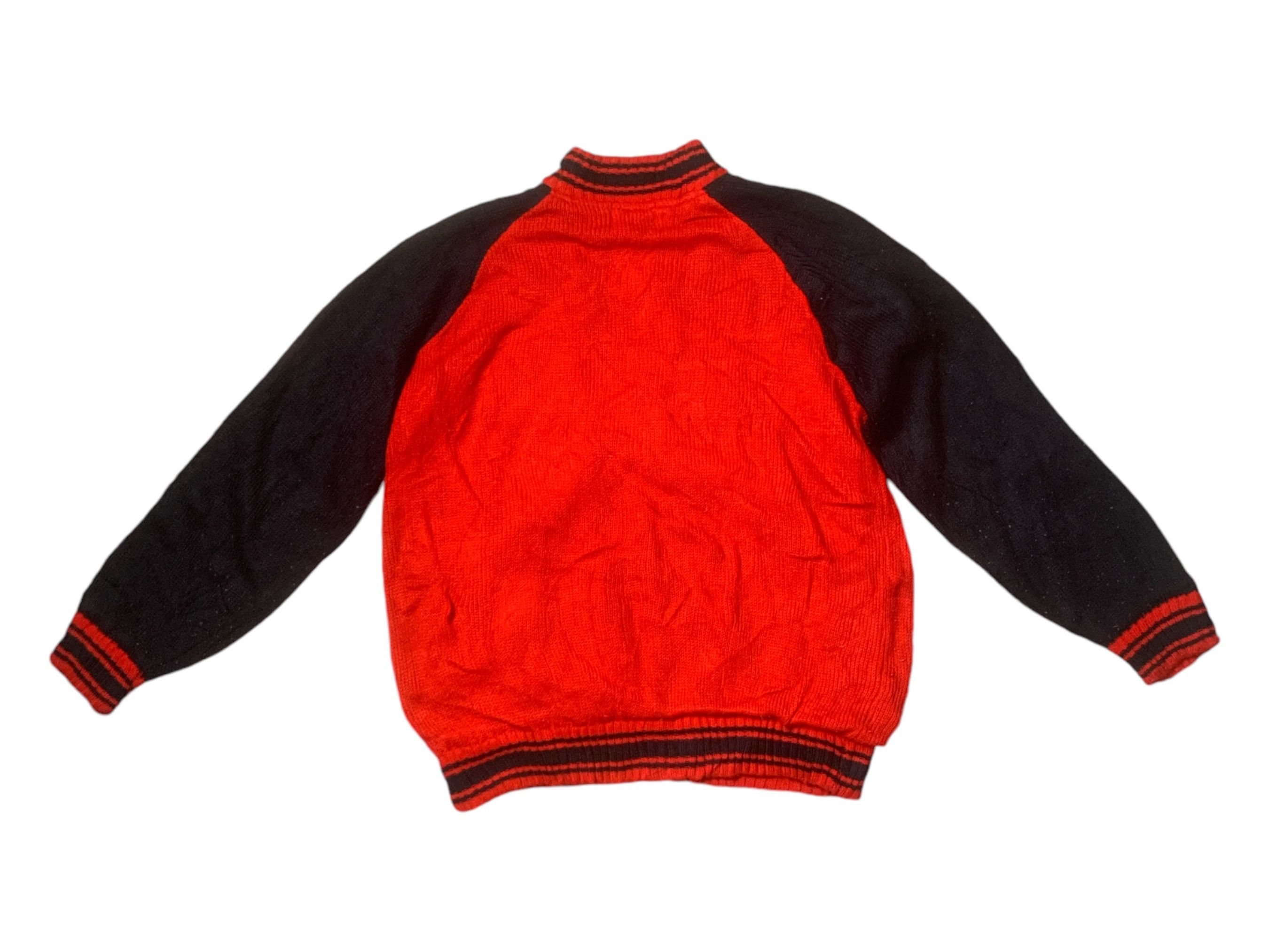 Japanese Brand × Vintage Rare Design Vintage Badboy Zipper Knitwear Sweater Size US XL / EU 56 / 4 - 2 Thumbnail