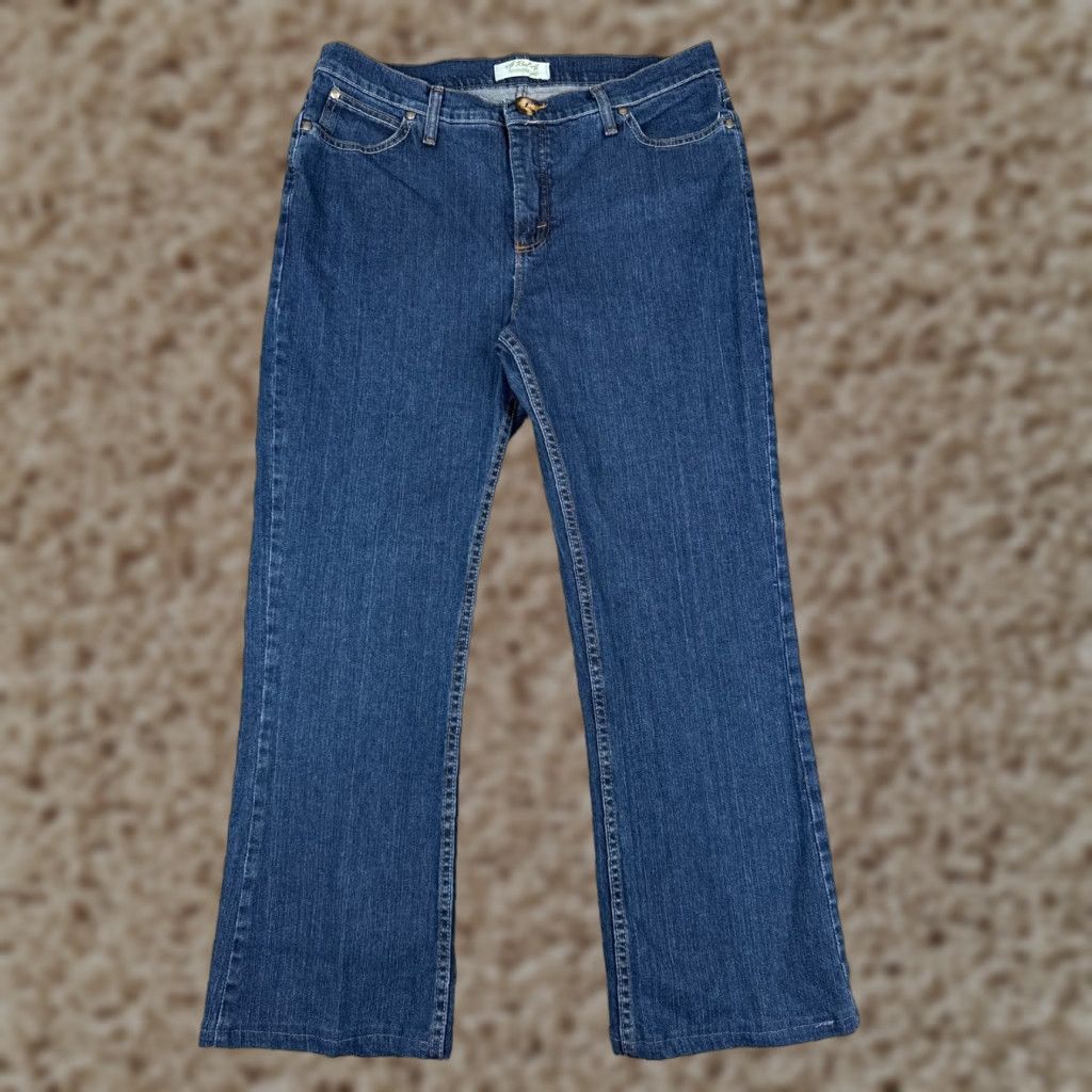 Wrangler Wrangler Jeans Women 14 Blue Bootcut Denim As Real As Cotton Blend Mid 34x28 Size 36" / US 14 / IT 50 - 1 Thumbnail