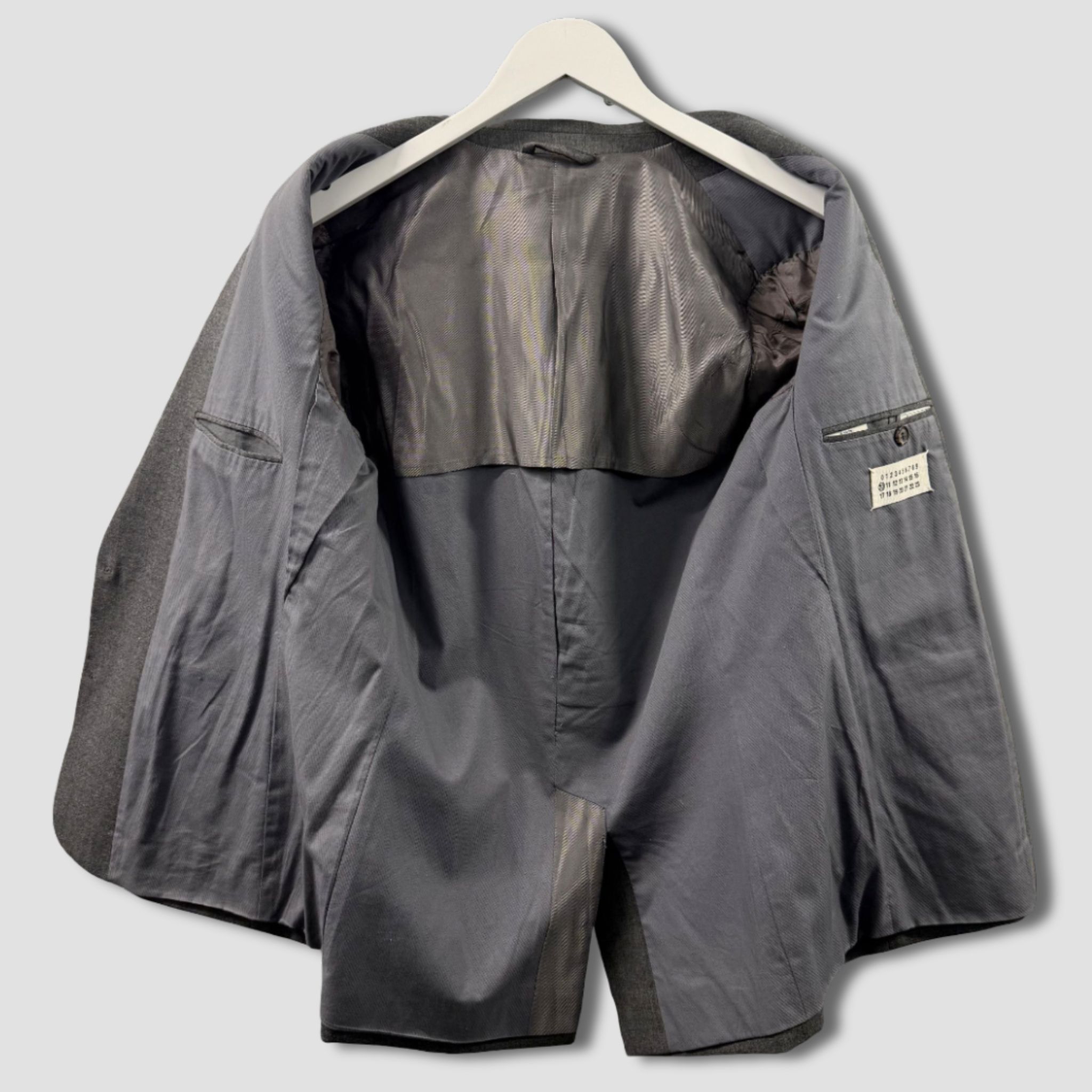 Maison Margiela MAISON MARTIN MARGIELA Grey Wool Blazer Jacket Size US M / EU 48-50 / 2 - 6 Thumbnail