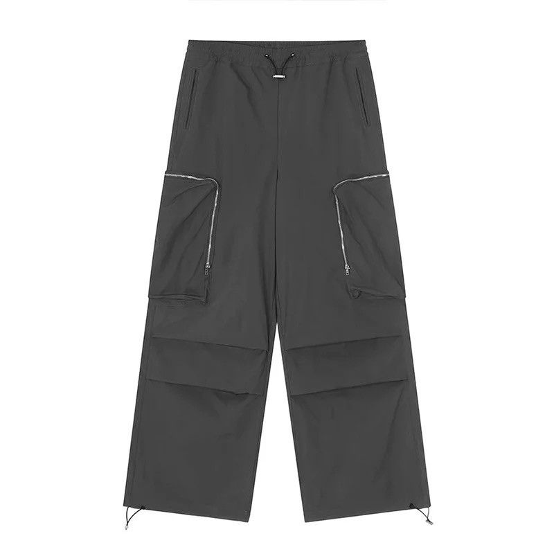 Japanese Brand Baggy Cargo Pants Straight Casual Harajuku Y2K Style Pockets Size US 34 / EU 50 - 19 Thumbnail