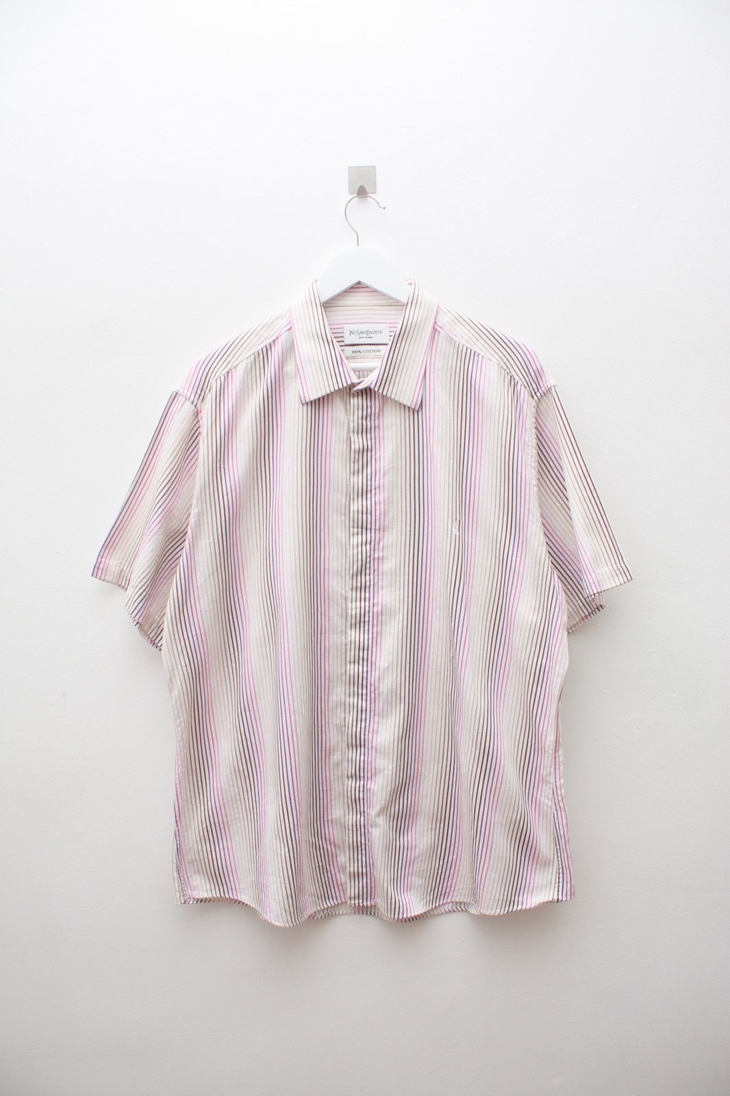 Vintage Vintage Yves Saint Laurent striped Shirt Size US XL / EU 56 / 4 - 2 Thumbnail