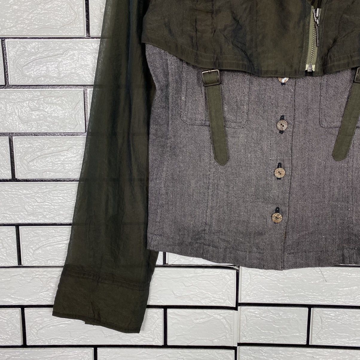 Issey Miyake 📌Vintage Button Jacket Double Astro Style Intellection Size US S / EU 44-46 / 1 - 5 Thumbnail