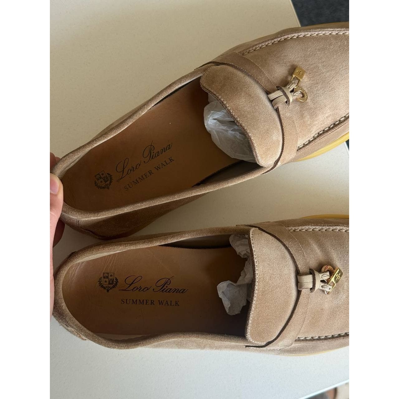 Loro Piana Loro Piana Summer Charms Walk Beige Suede Loafers Sz. 40 Size US 10 / IT 40 - 8 Thumbnail