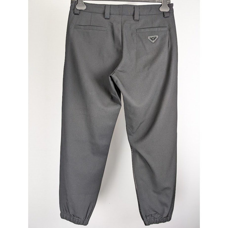 Prada o1rshd1 Gabardine Pants in Nero Size US 34 / EU 50 - 1 Thumbnail