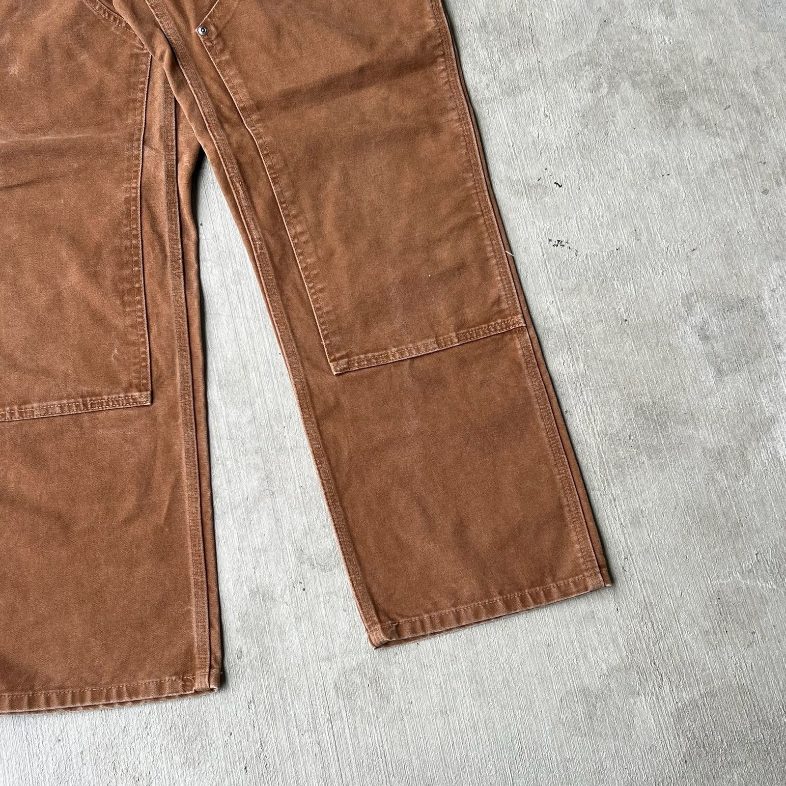 Carhartt × Vintage Carhartt brown double knee work wear carpenter pants Size US 37 - 3 Thumbnail