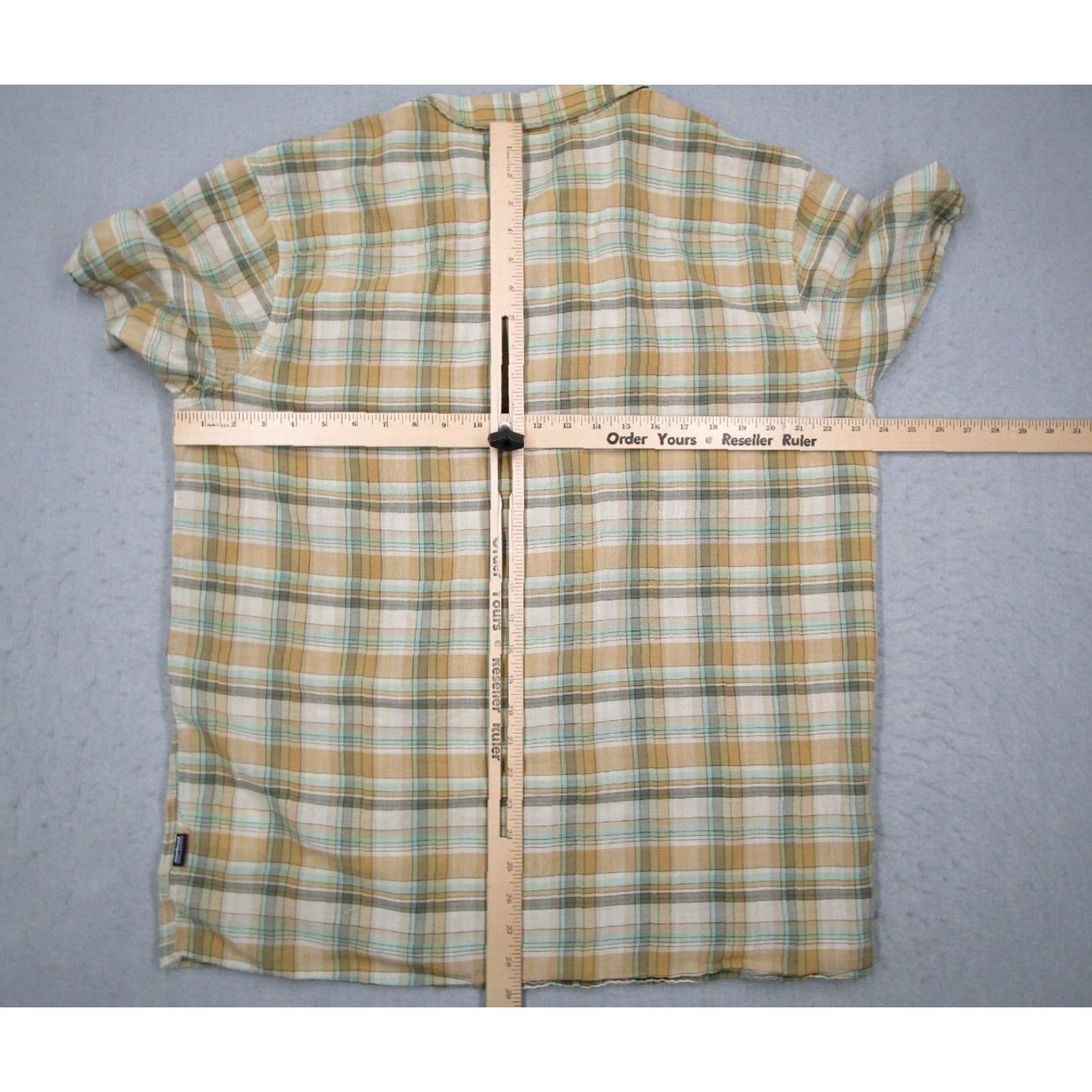 Patagonia Patagonia Shirt Mens XL Beige Check Short Sleeve Button-Up 100% Organic Cotton Workwear Size US XL / EU 56 / 4 - 6 Thumbnail