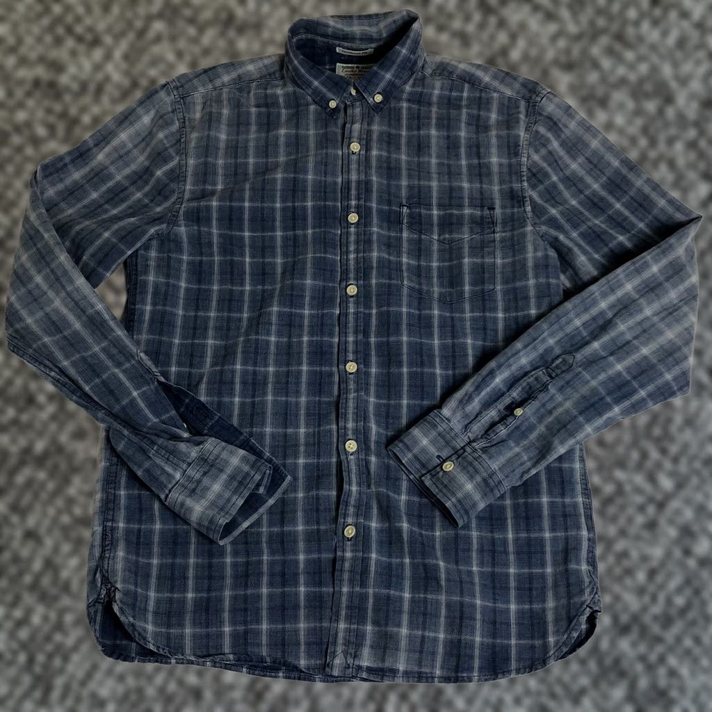 Lucky Brand Lucky Brand Button-Up Shirt Mens Medium Long Sleeve Blue L71 Size US M / EU 48-50 / 2 - 1 Thumbnail