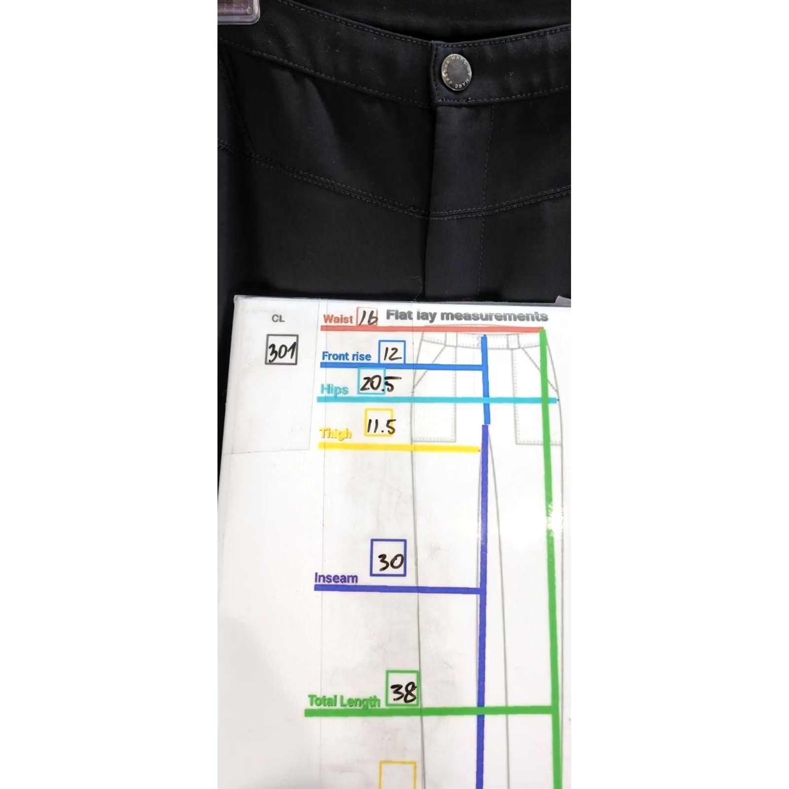 Marc Jacobs Women's Marc Jacobs Black Seamed Ankle Zip Pants Trousers Business Casual Sz 6 Size 28" / US 6 / IT 42 - 2 Thumbnail
