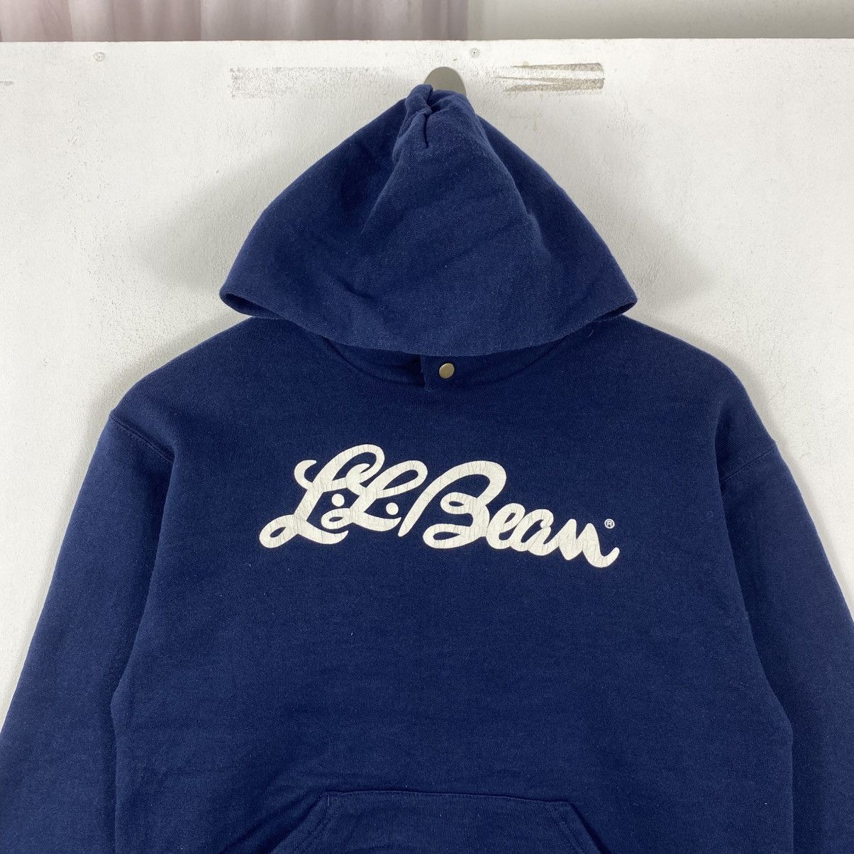 L.L. Bean Vtg 90s LL Bean x Russell Hoodie Snap Neck Navy USA Youth M Size US M / EU 48-50 / 2 - 3 Thumbnail