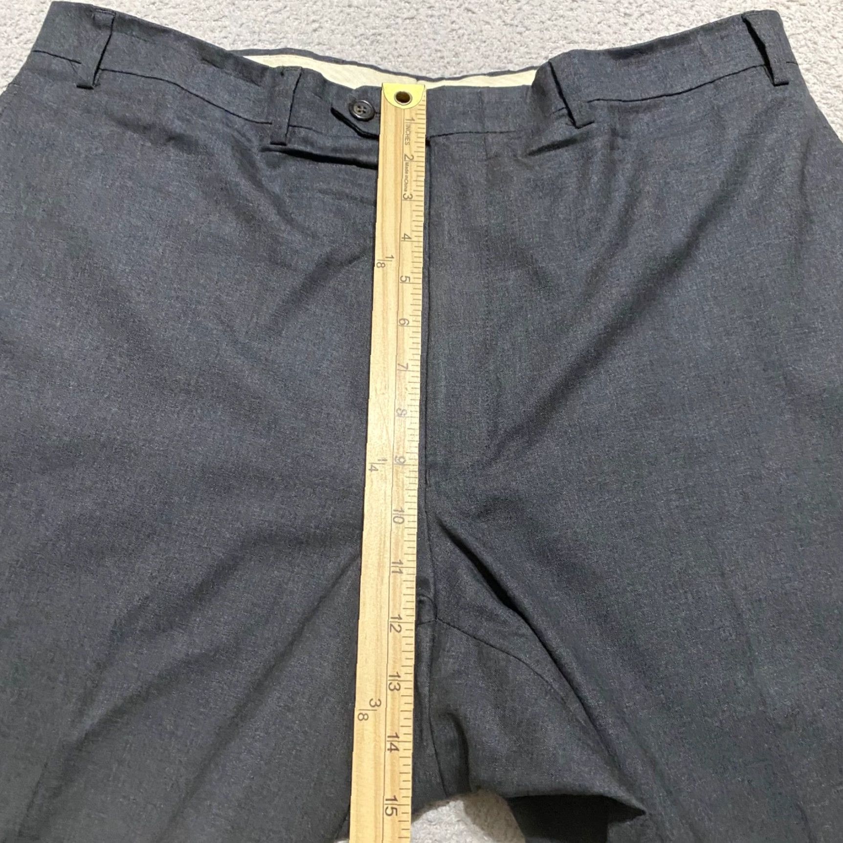 Ralph Lauren Lauren Ralph Lauren Mens Dress Pants Gray 34x32 Straight Pleated Wool Baggy? Size US 36 / EU 52 - 7 Thumbnail