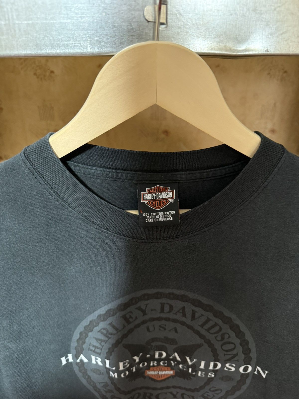 Band Tees × Harley Davidson × Vintage Vintage 1990s Harley Davidson Motorcycles London T-Shirt Y2K Size US L / EU 52-54 / 3 - 5 Thumbnail