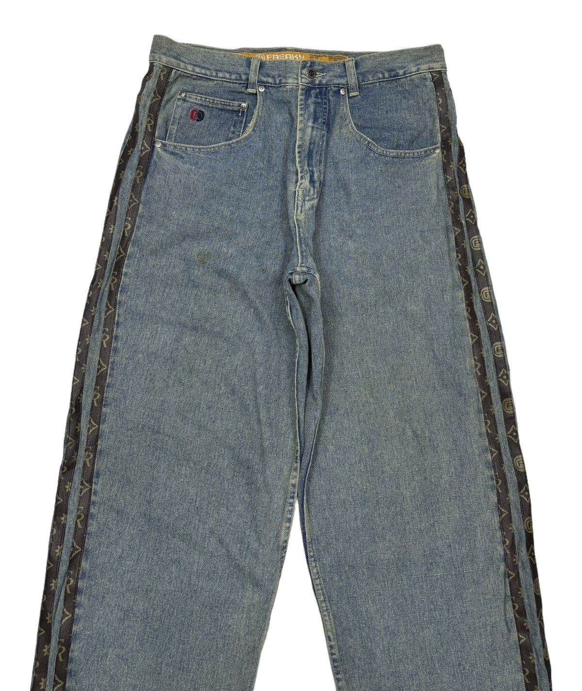 If Six Was Nine 🔥FREAKY MASSIVE LV MONOGRAM BAGGY JEANS HYPE Size US 34 / EU 50 - 5 Thumbnail