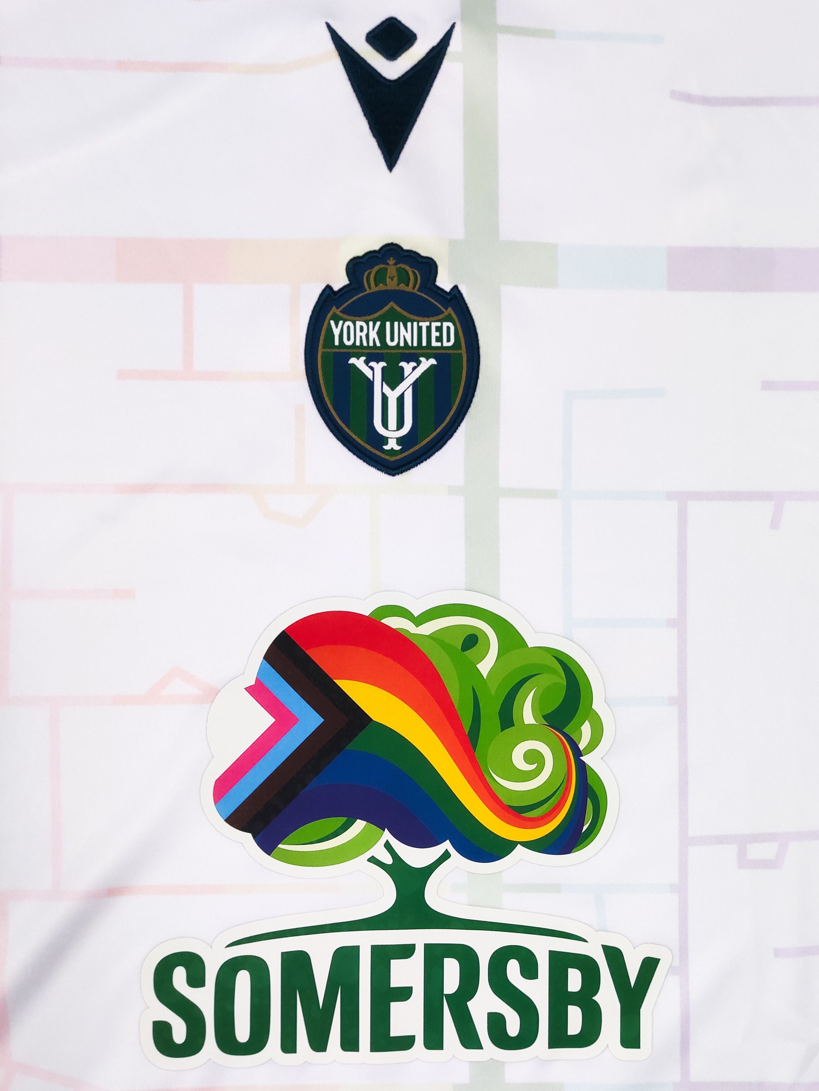 Macron York United FC 2023 Macron "Pride" Home Shirt LGBT Canada Size US M / EU 48-50 / 2 - 6 Thumbnail