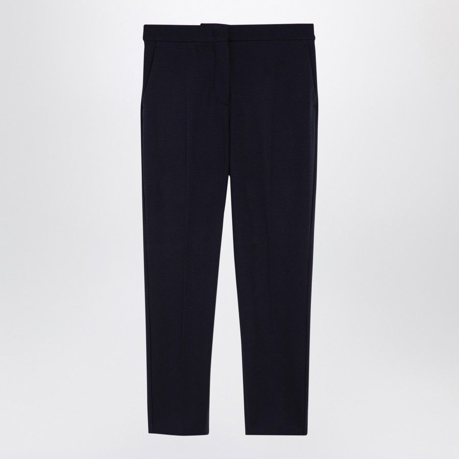 Max Mara o1d2blof0824 Trousers in Navy Blue Size 28" / US 6 / IT 42 - 1 Thumbnail