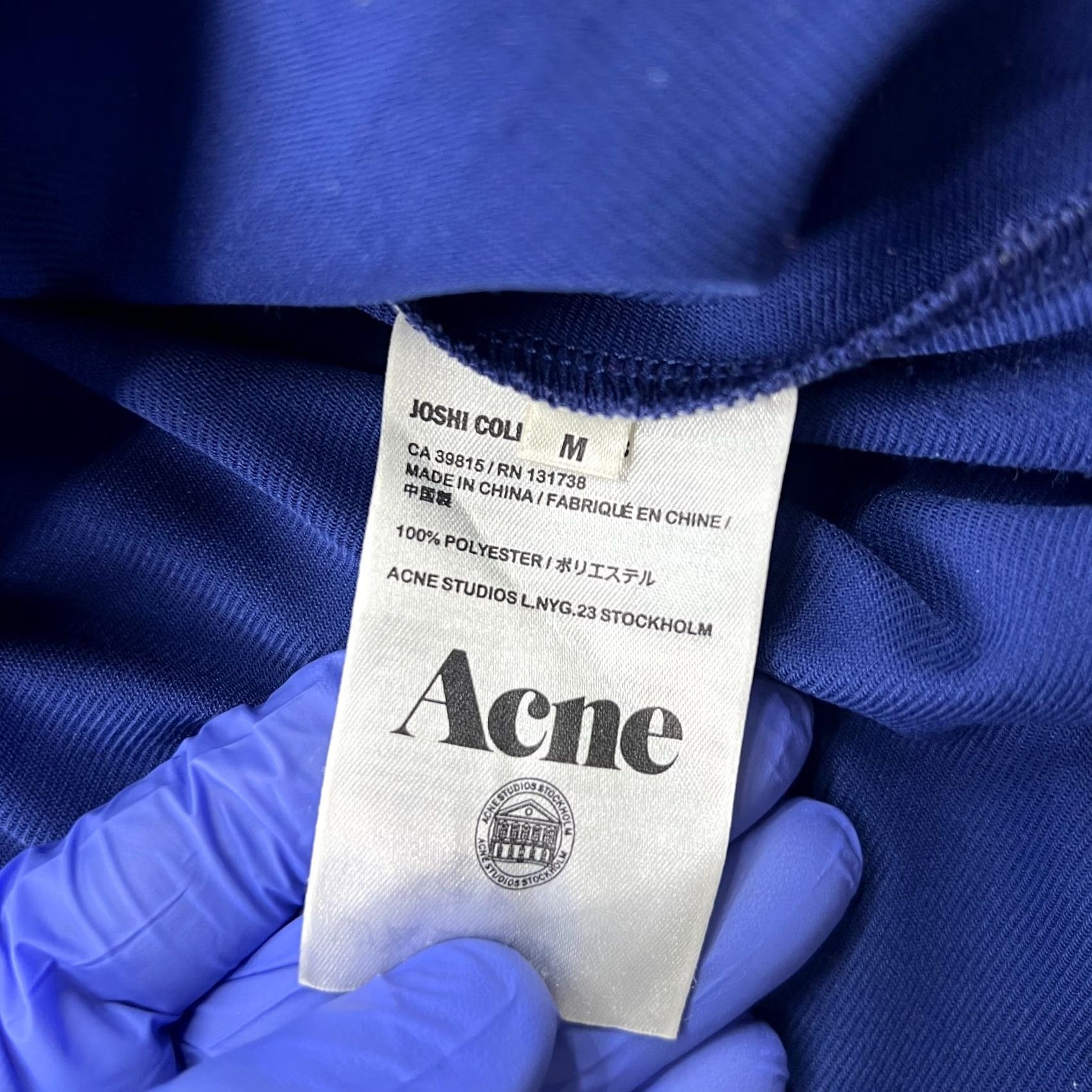 Acne Studios Acne Studios Joshi Collage T-Shirt Mens Medium Blue Tee Music New Shirt M Blue Mens Sports Moisture Wicking Quick Dry Size US M / EU 48-50 / 2 - 7 Thumbnail