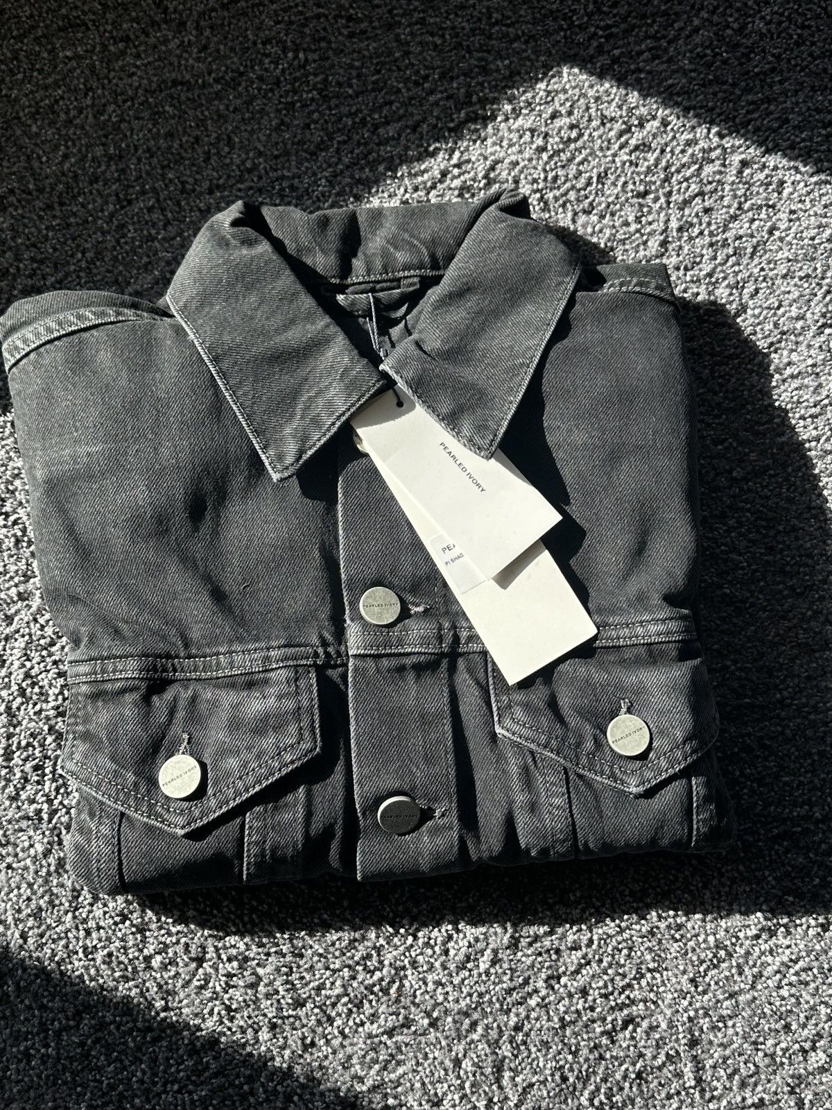 Pearled Ivory Pearled Ivory Shadow Trucker Jacket - Small Size US S / EU 44-46 / 1 - 1 Thumbnail