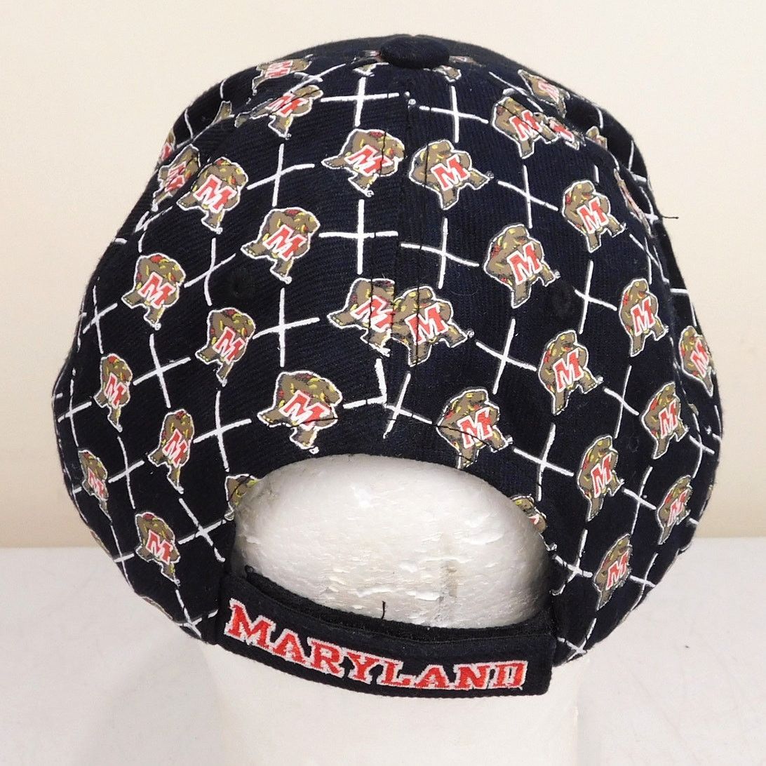 NCAA Maryland Terrapins All Over Print Hat Logo Patterned Size ONE SIZE - 4 Thumbnail