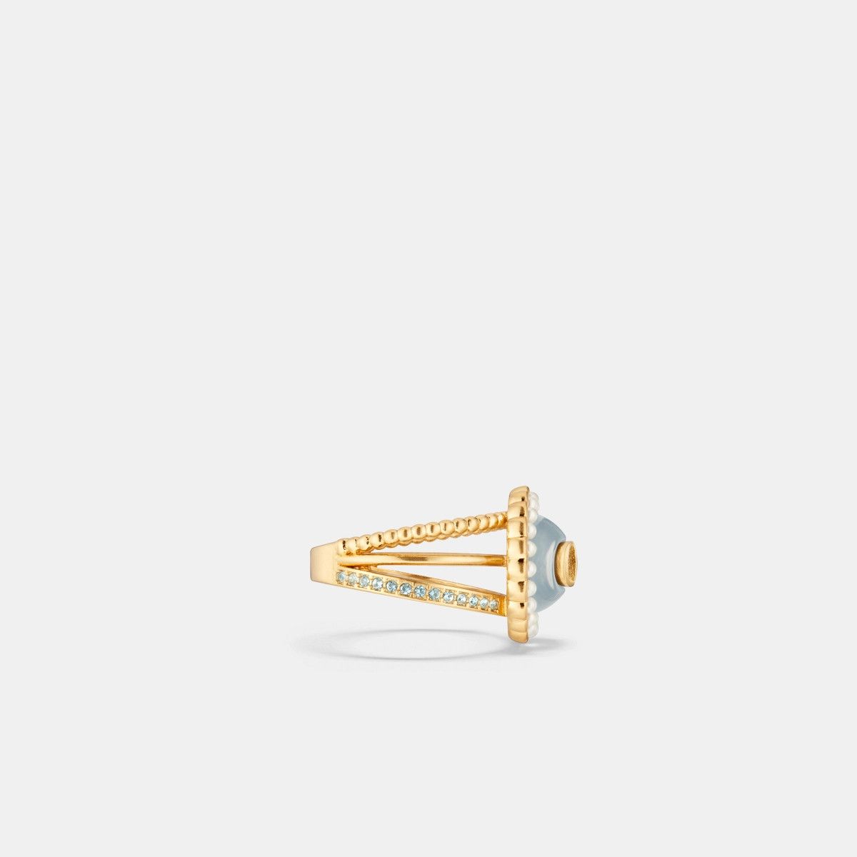Dior o1bcso1str0126 Size:OS/Petit Cd Barque Ring in Golden Size ONE SIZE - 2 Thumbnail