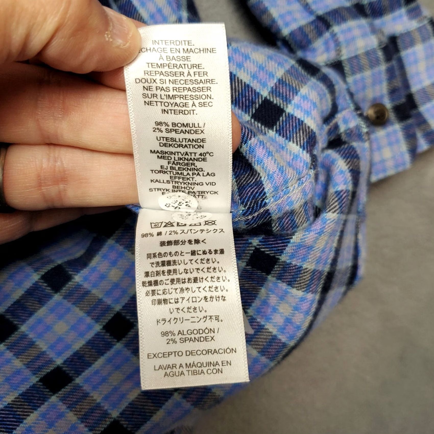 Vineyard Vines Vineyard Vines Shirt Womens Large Blue Plaid Cotton Long Sleeve Button-Down Size L / US 10 / IT 46 - 7 Thumbnail