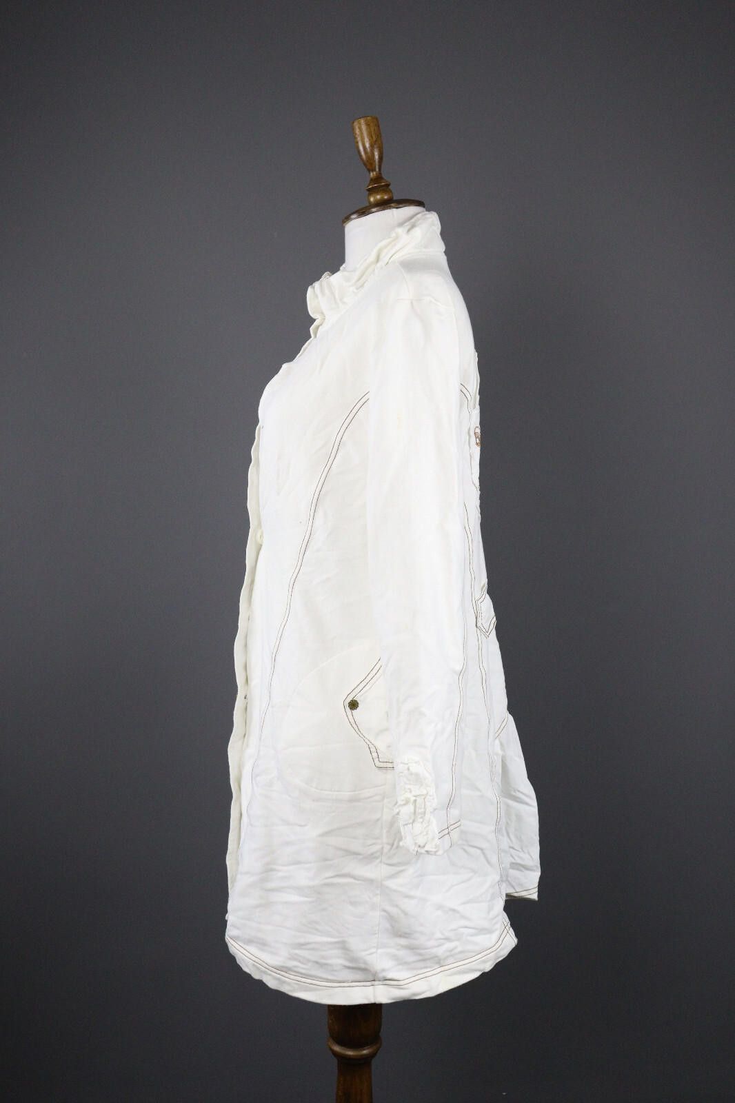 Ellesse Ladies Elly Designer Acymetric Big Coat Jacket Size L Size L / US 10 / IT 46 - 4 Thumbnail