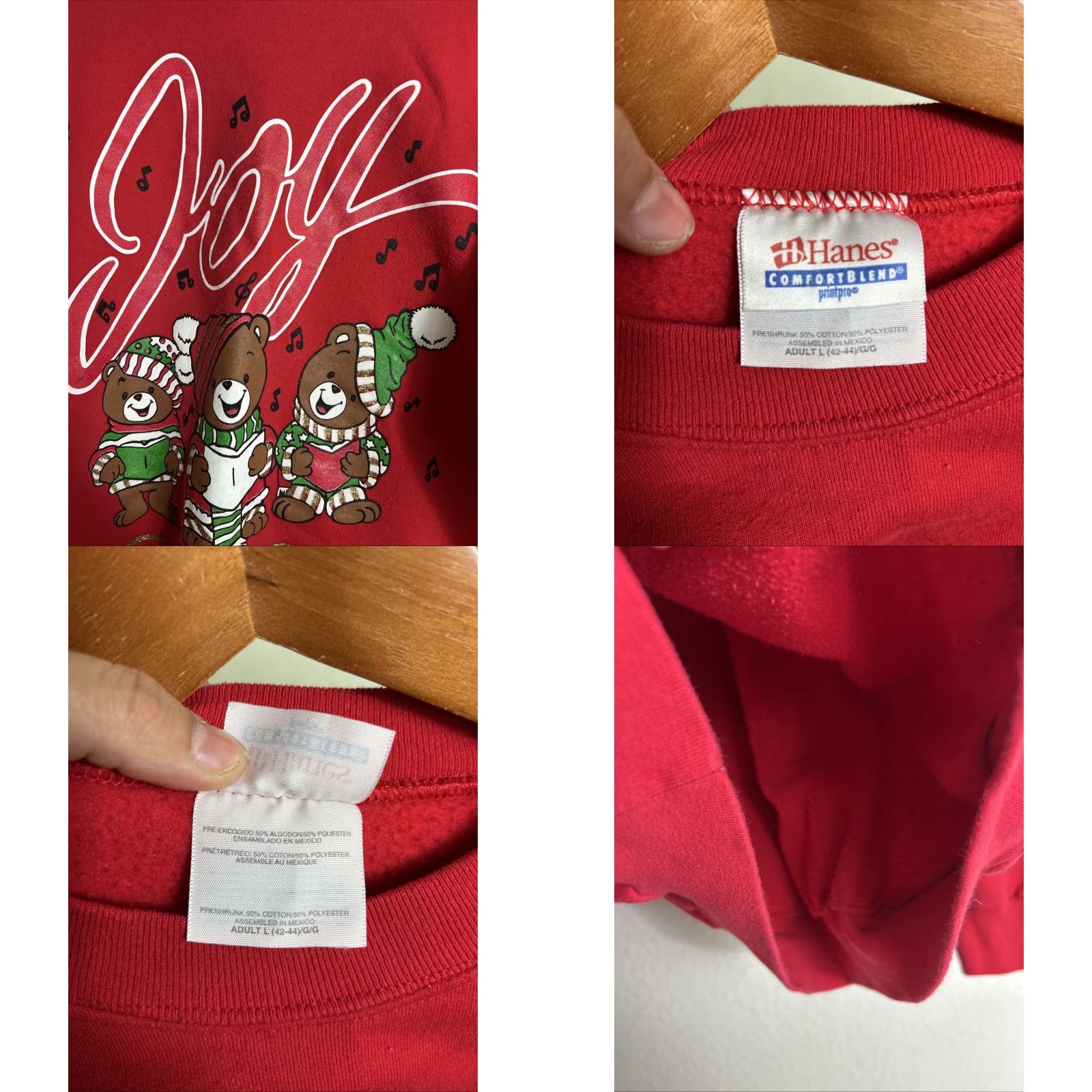 Hanes Vintage Hanes Christmas Joy To The World Red Mens Large Sweatshirt User: Vintage Hanes Christmas Joy To The World Red Mens Large Sweatshirt Size US L / EU 52-54 / 3 - 8 Thumbnail
