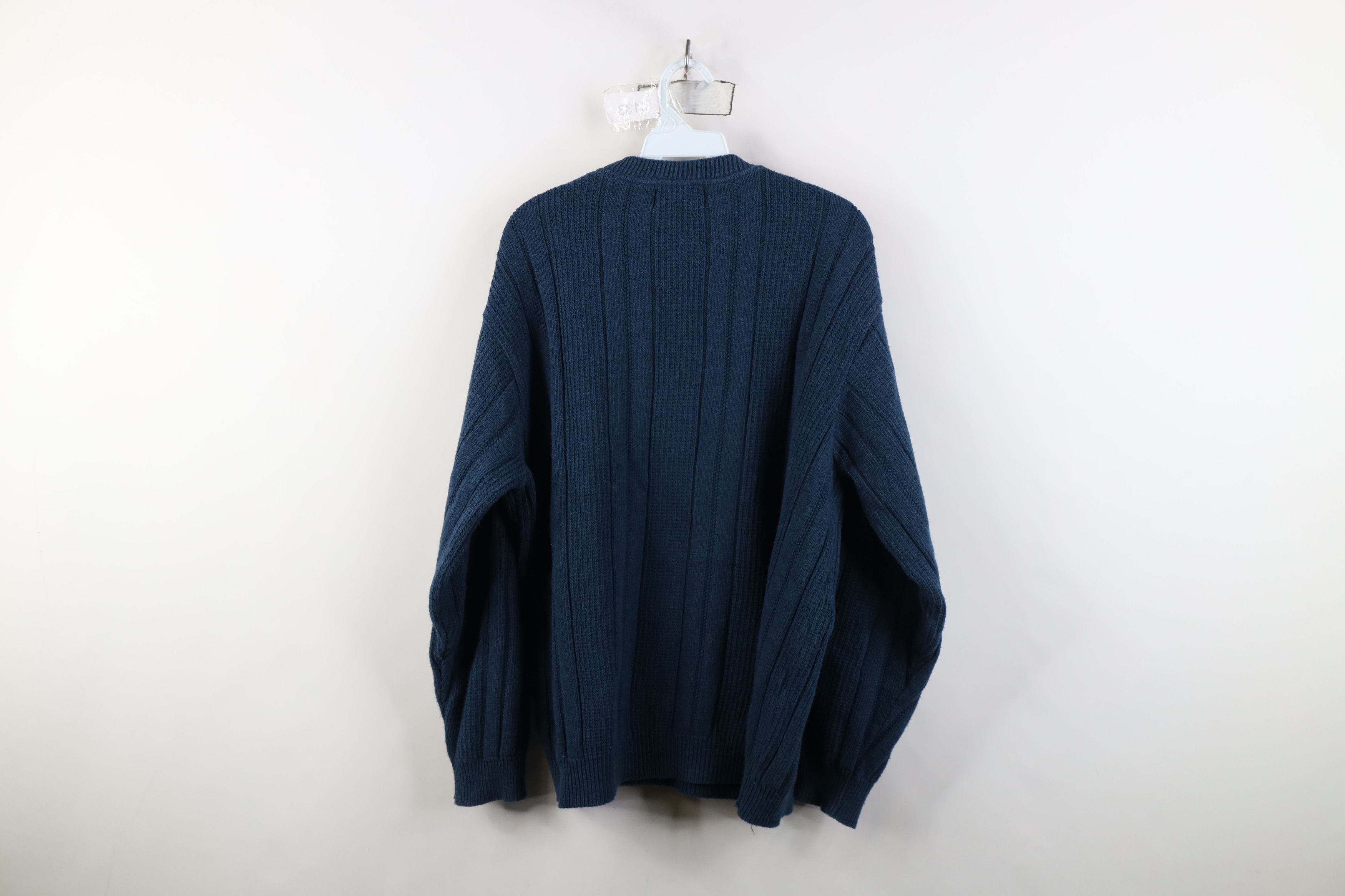Vintage Vintage 90s Streetwear Fleck Ribbed Knit Crewneck Sweater Size US XL / EU 56 / 4 - 9 Thumbnail