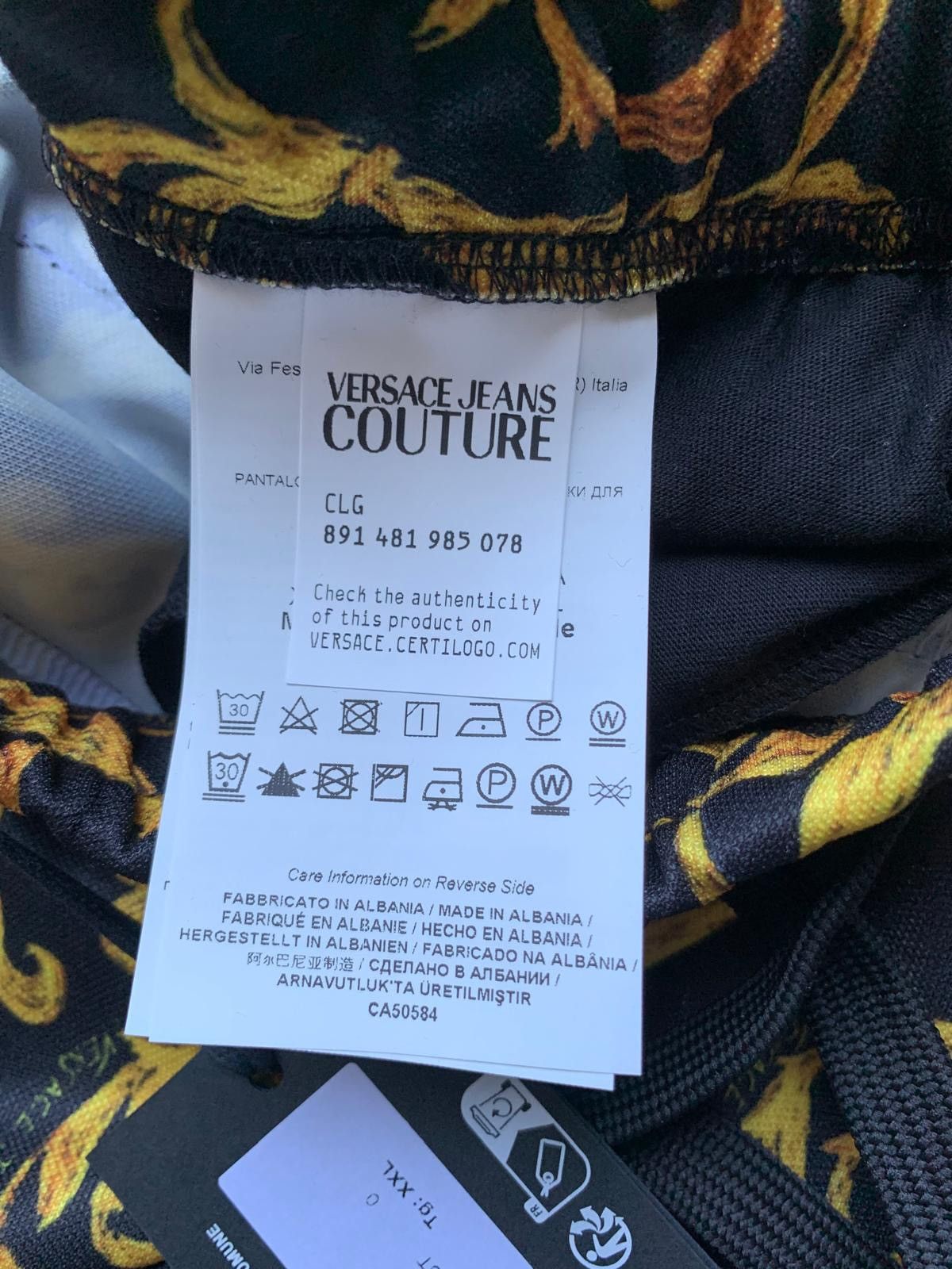 Versace Jeans Couture Versace Jeans Culture Sketch Print Tricetate Pants, XXL, Size US 38 / EU 54 - 8 Thumbnail