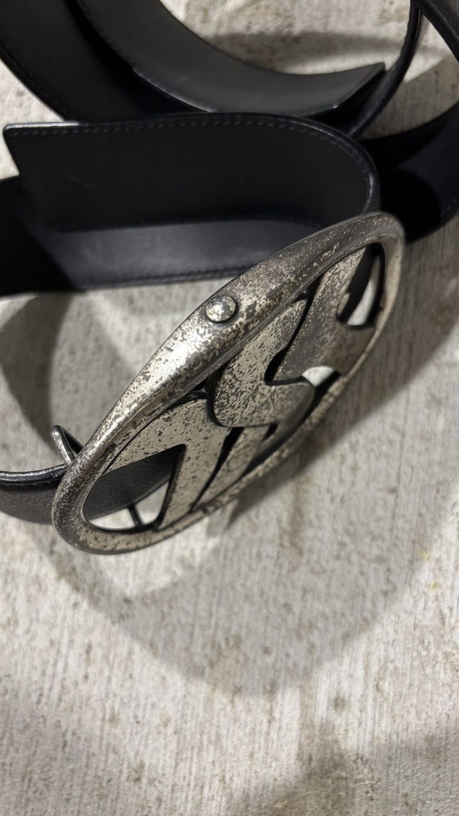 Saint Laurent Paris Yves Saint Laurent Paris Logo Belt Size 30 - 7 Thumbnail